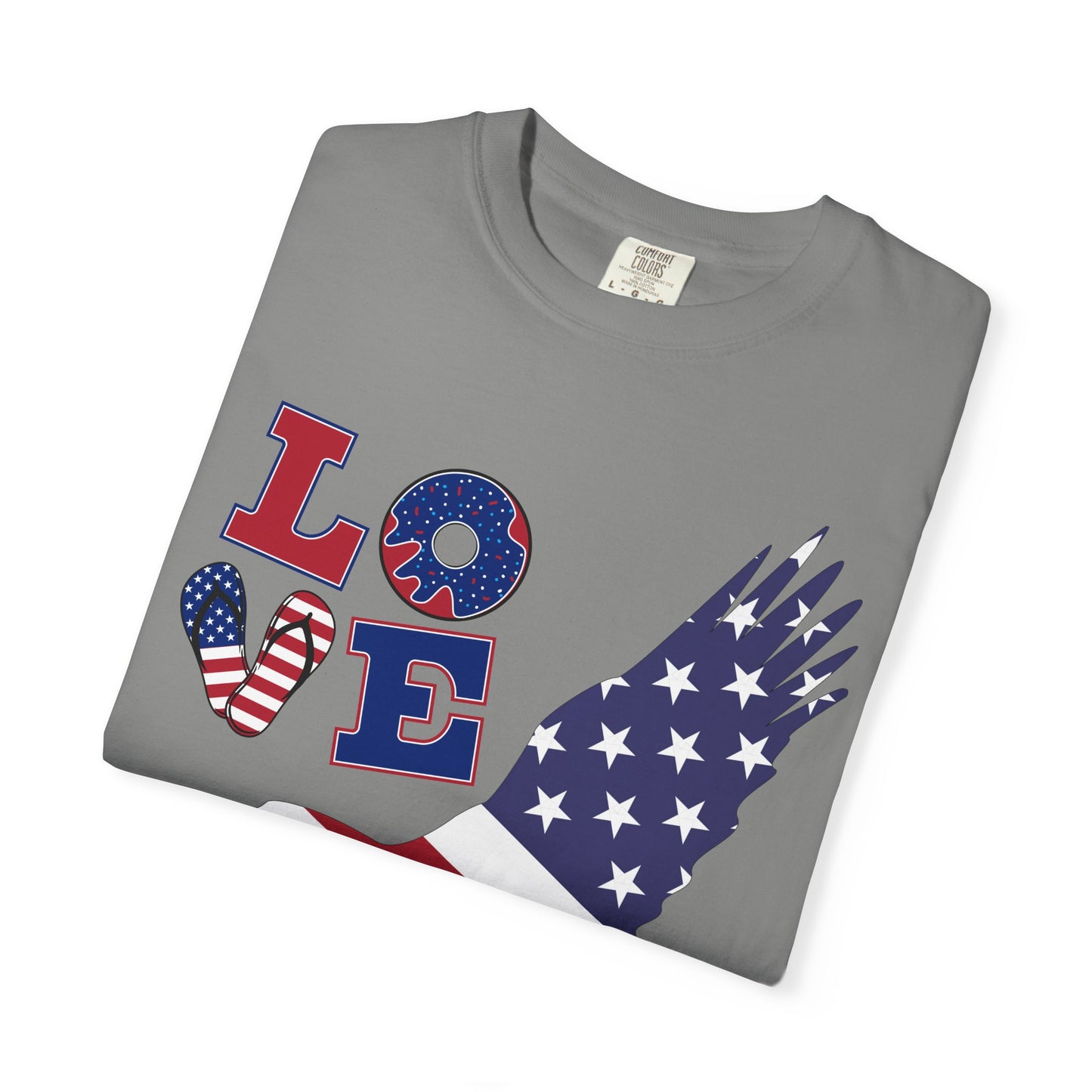 Patriotic Graphic T-Shirt, Love Merica Tee, July 4th Apparel, Unisex Independence Day Shirt, USA Pride Gift, Casual Summer Top