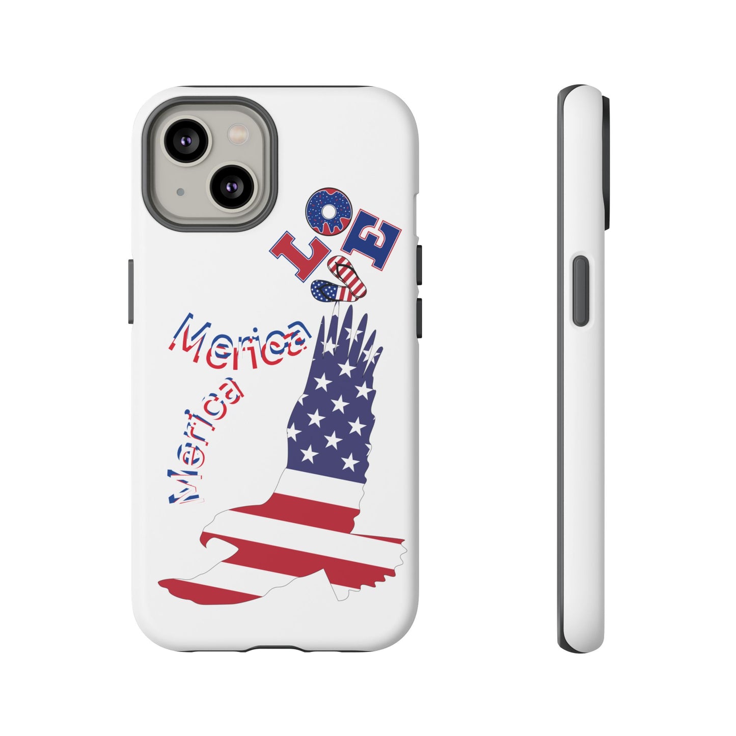 Patriotic Phone Case, Love America Design, American Flag Accessory, Perfect Gift for Veterans, Independence Day, Memorial Day