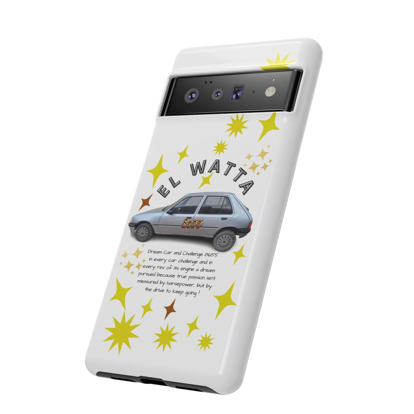 El Watta Phone Case - Retro Car Design, Tough Case, Unique Gift for Car Lovers, Funny Phone Accessory, Fun Birthday Present