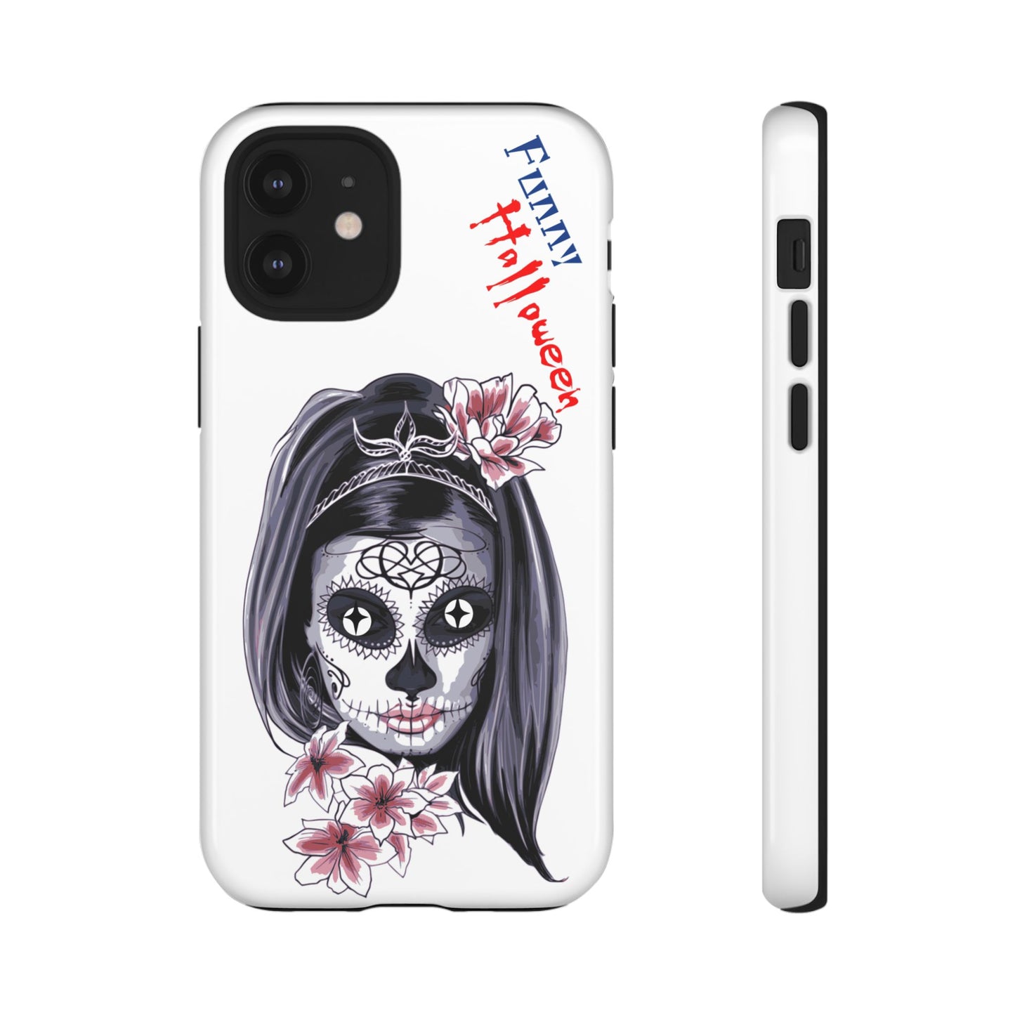 Halloween Phone Case, Funny Skull Design, Tough Cases, Unique Gifts, Spooky Decor, Holiday Essentials, Halloween Decor