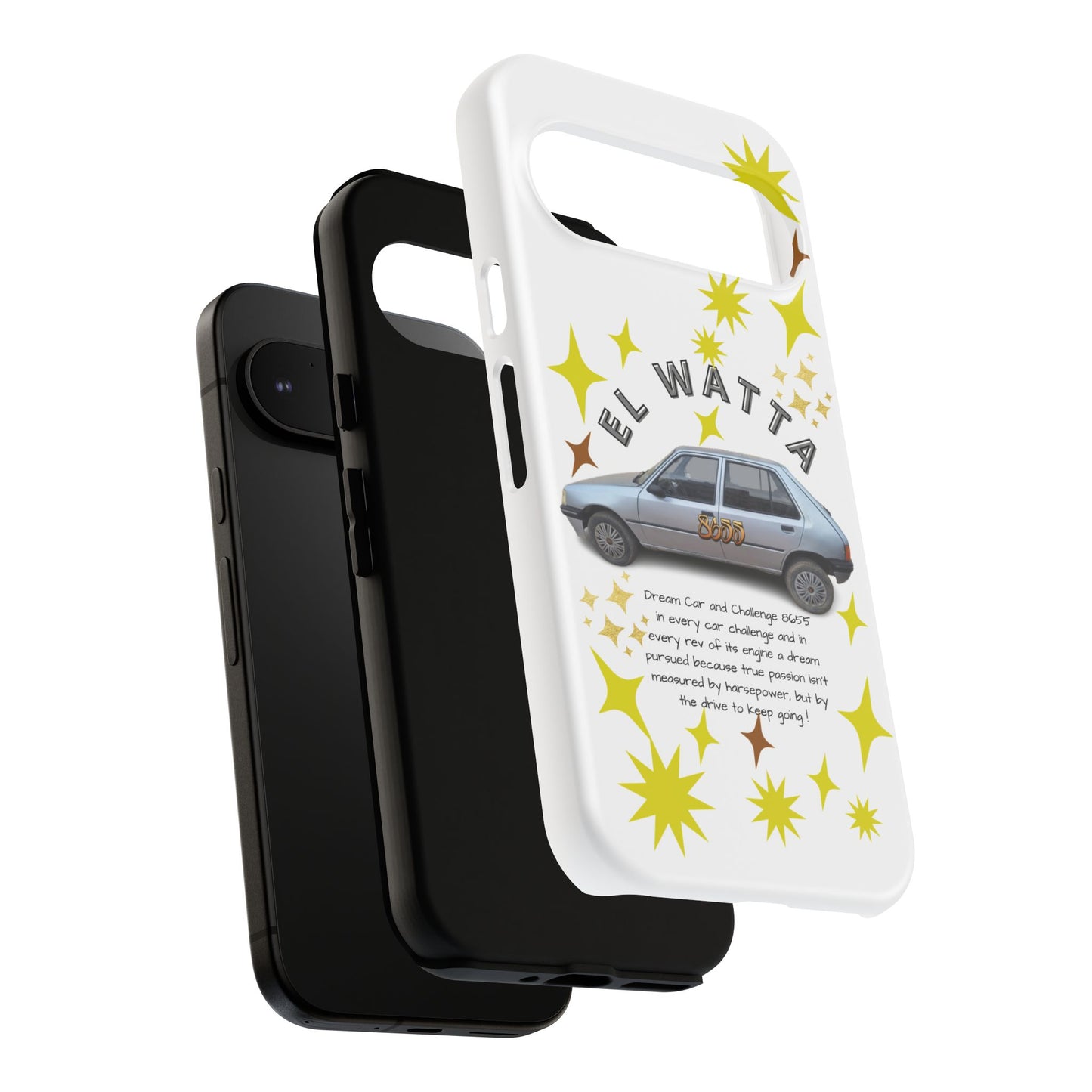 El Watta Phone Case - Retro Car Design, Tough Case, Unique Gift for Car Lovers, Funny Phone Accessory, Fun Birthday Present