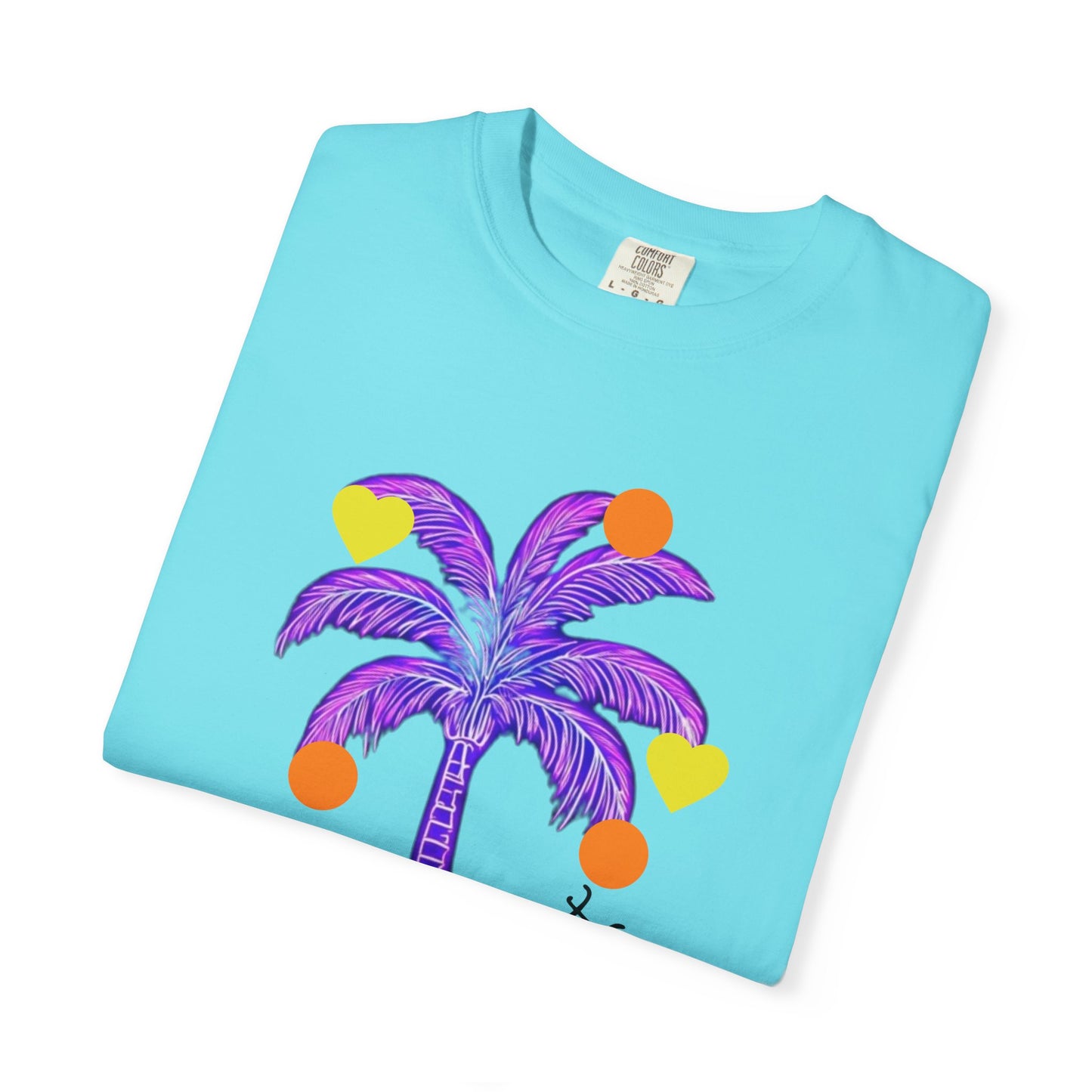 Vibrant Palm Tree Unisex T-Shirt, Casual Summer Wear, Gift for Beach Lovers, Fun Graphic Tee, Vacation Outfit, Artistic Summer Style