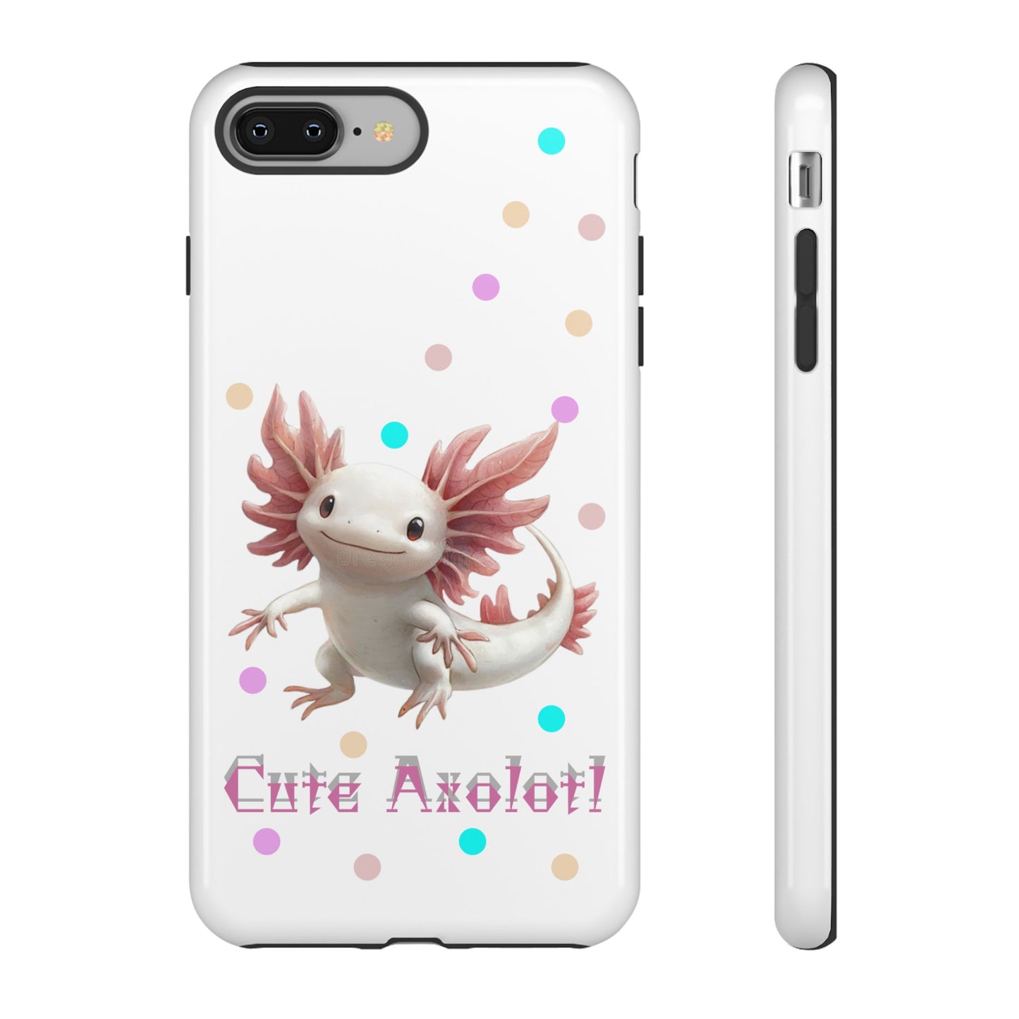 Cute Axolotl Phone Case, Kawaii Phone Cover, Gifts for Kids, Animal Lover Accessories, Cute Axolotl Design