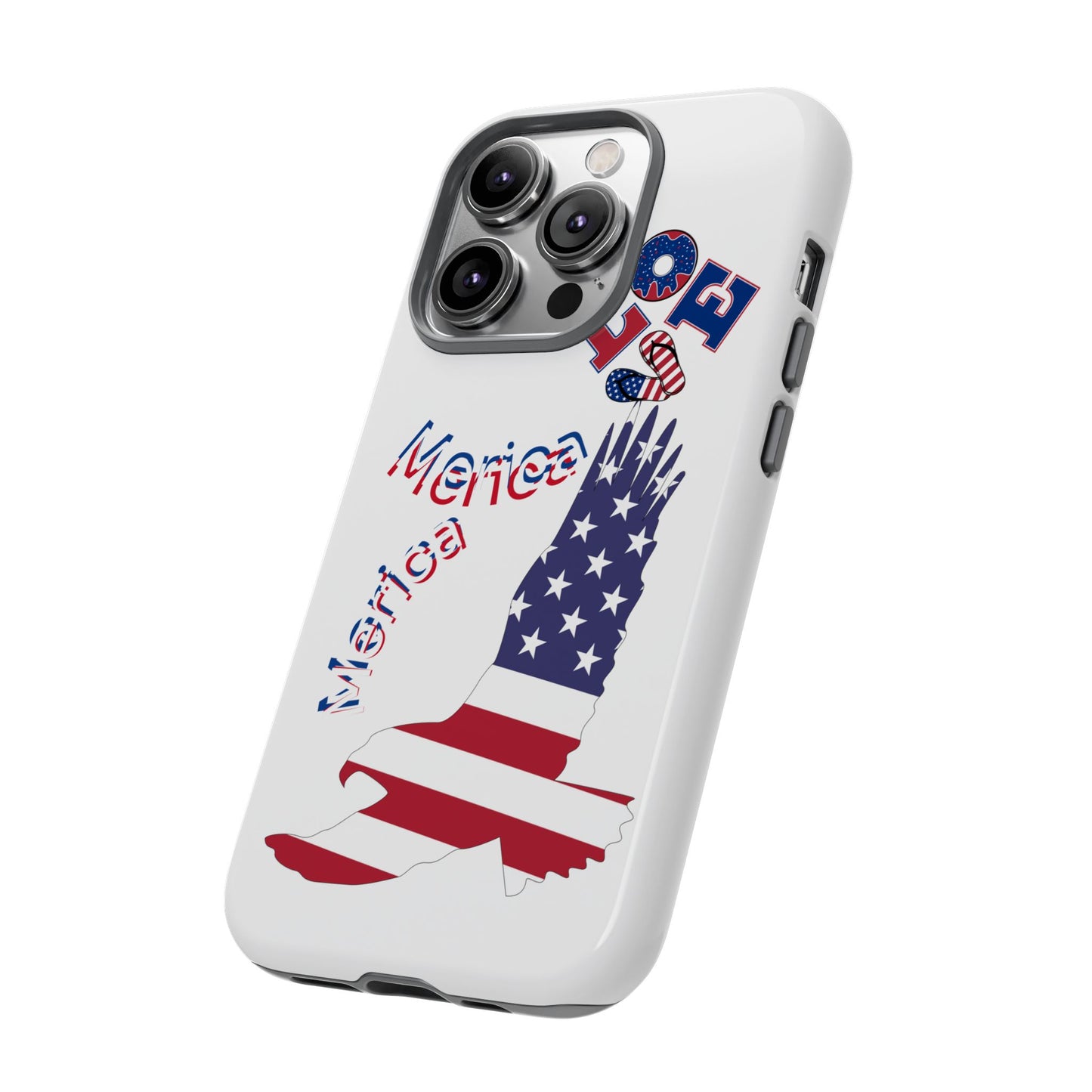 Patriotic Phone Case, Love America Design, American Flag Accessory, Perfect Gift for Veterans, Independence Day, Memorial Day
