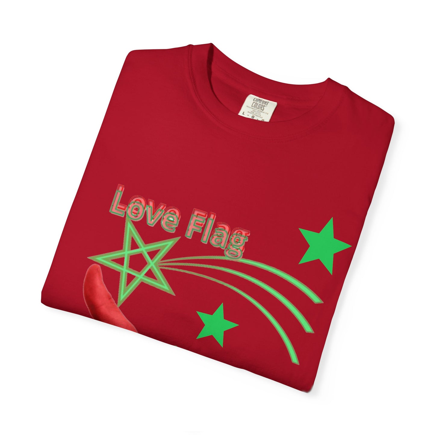 Moroccan Love Flag T-Shirt, Unisex Tee, Casual Wear, Gifts for Travelers, Unique Souvenir, Summer Fashion
