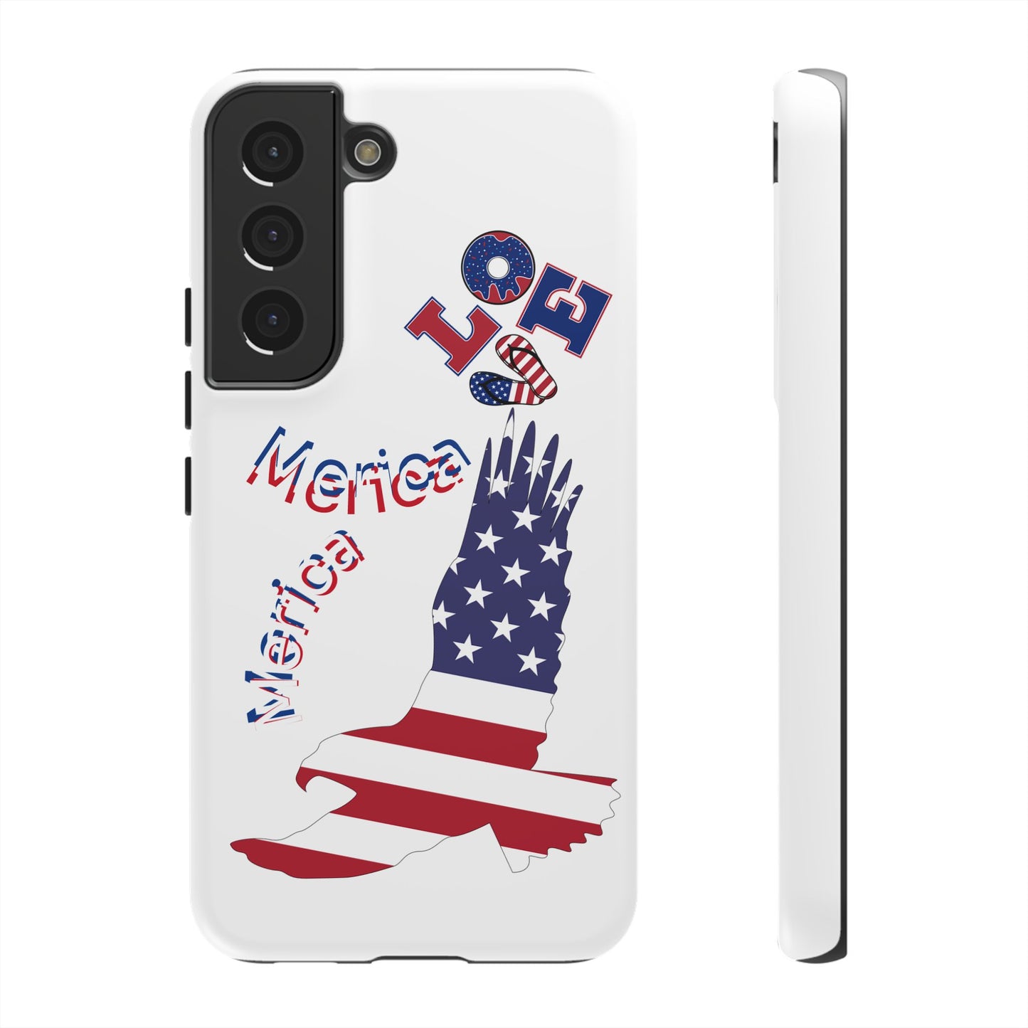 Patriotic Phone Case, Love America Design, American Flag Accessory, Perfect Gift for Veterans, Independence Day, Memorial Day