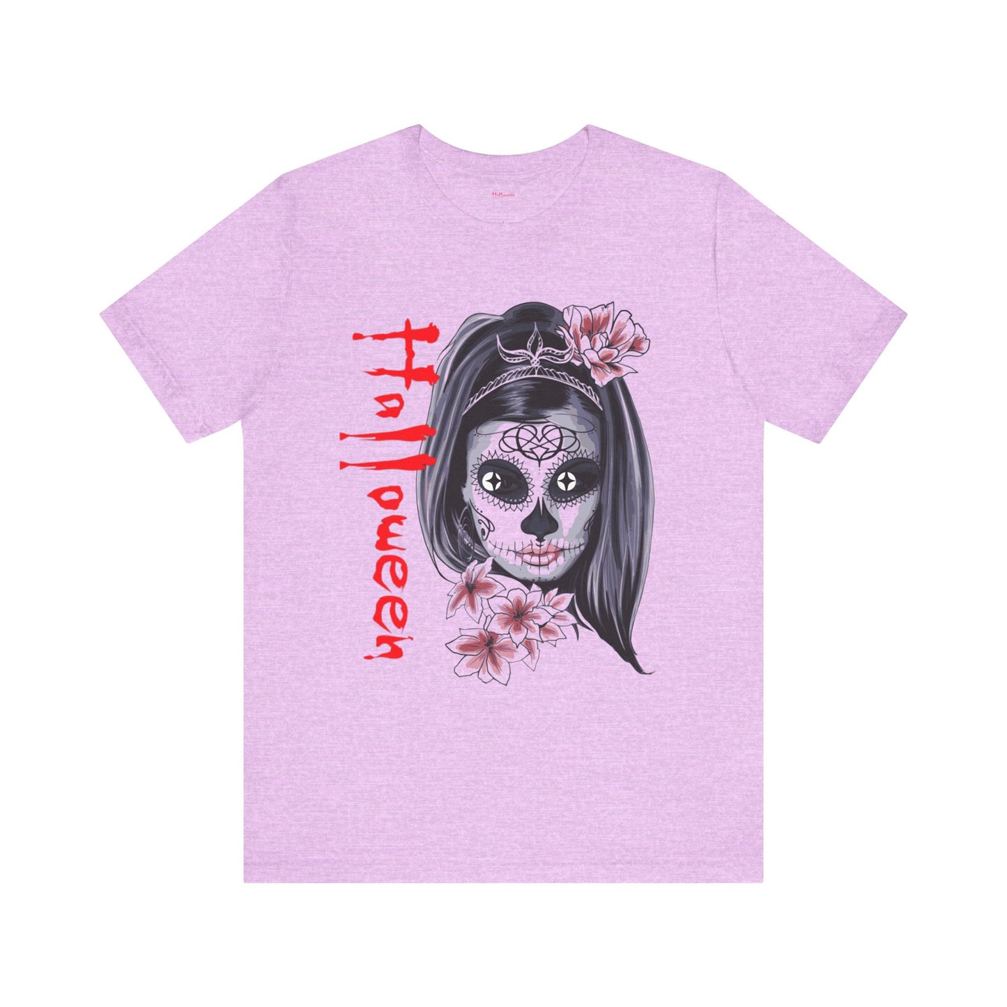 Halloween T-Shirt – Día de los Muertos Skull Shirt | Spooky October 31 Holiday Tee USA, Halloween Sugar Skull Tee, Unisex , Spooky Graphic Tee, Festival Wear