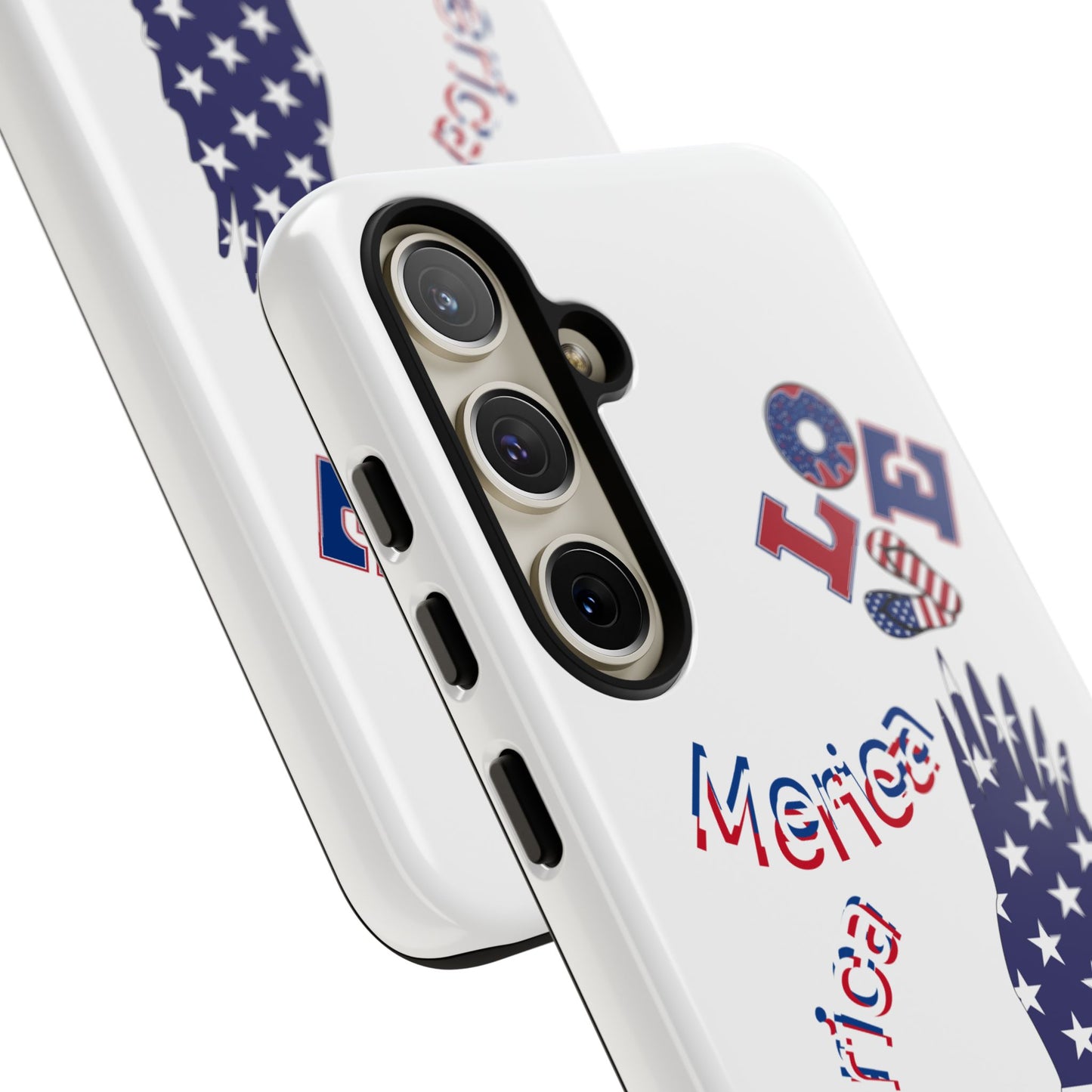Patriotic Phone Case, Love America Design, American Flag Accessory, Perfect Gift for Veterans, Independence Day, Memorial Day