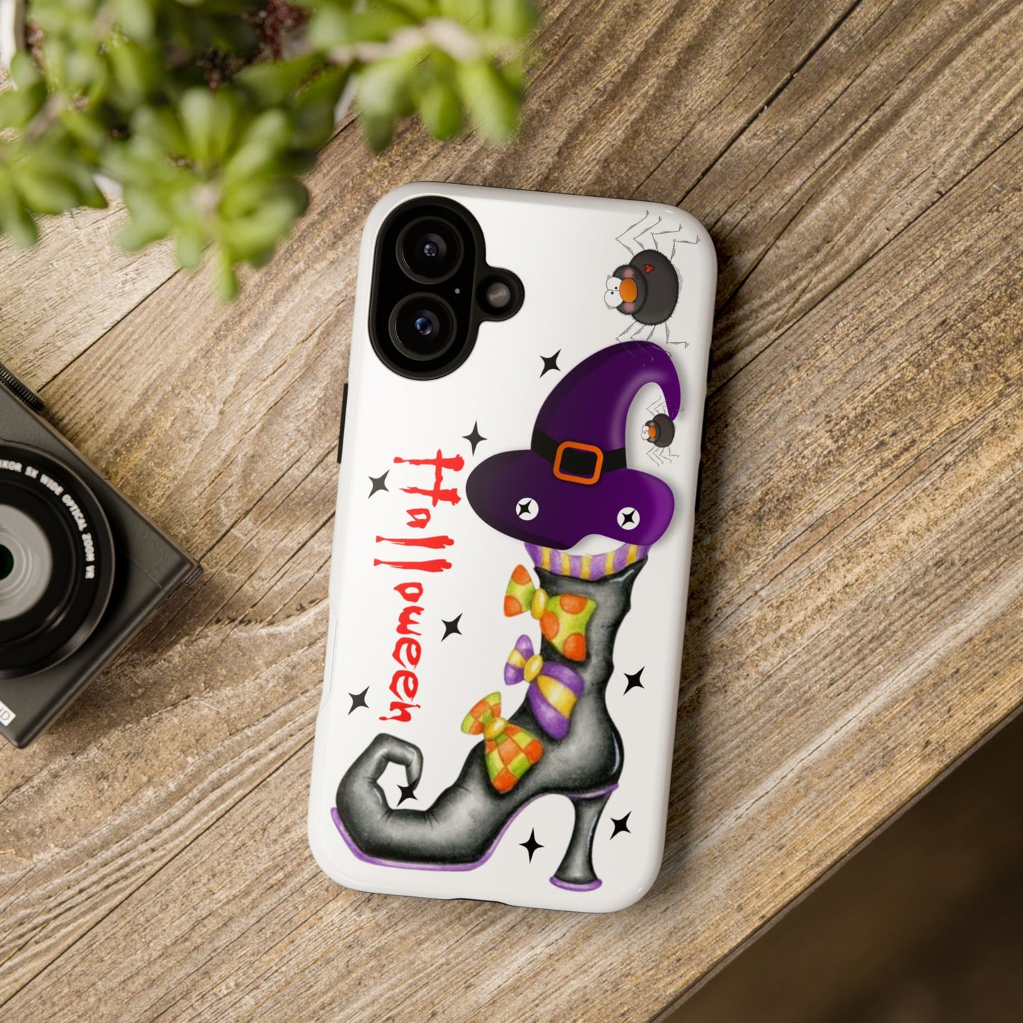 Halloween Phone Case, Tough Cases, Spooky Phone Cover, Witch Hat Design, Holiday Accessory, Fall Gift Idea
