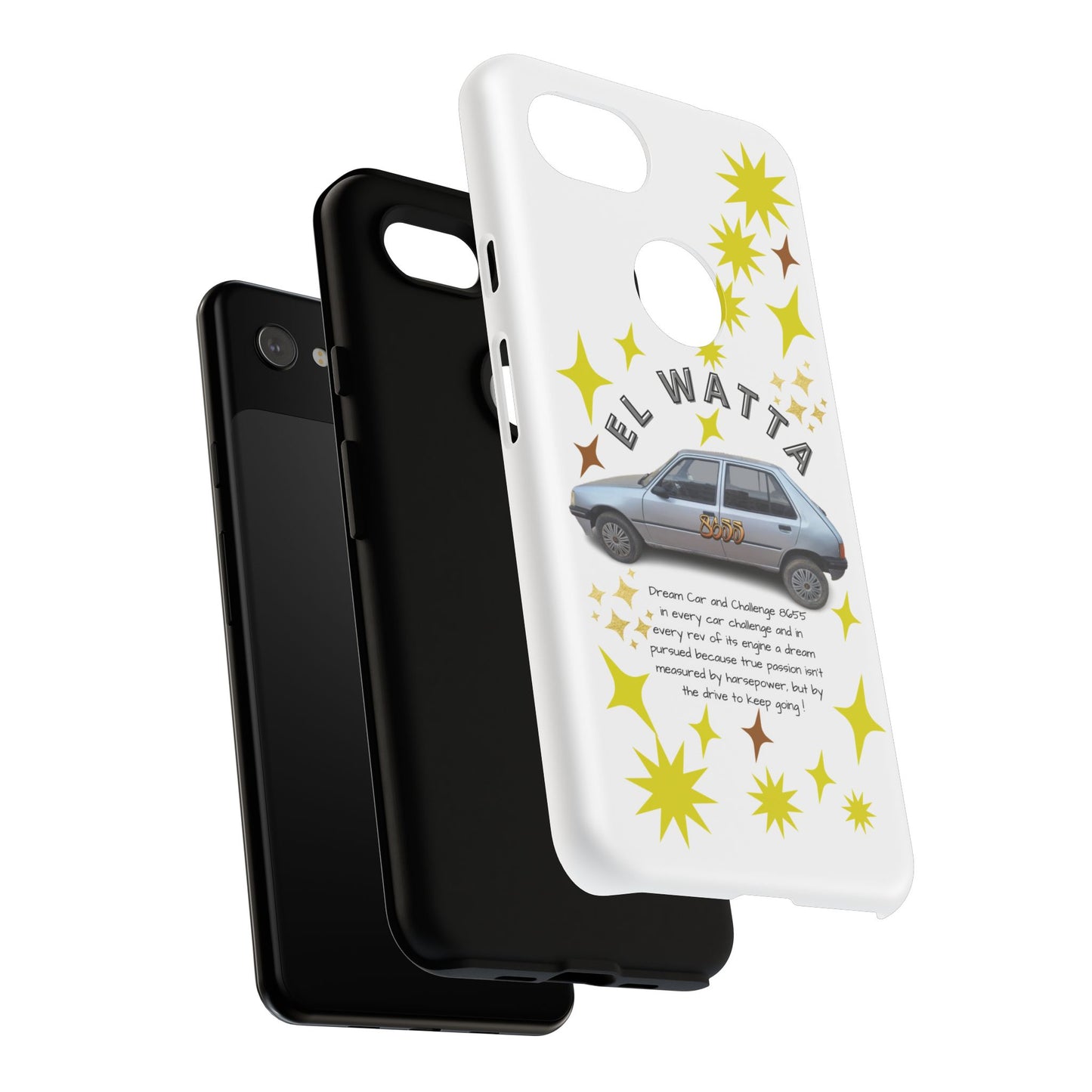 El Watta Phone Case - Retro Car Design, Tough Case, Unique Gift for Car Lovers, Funny Phone Accessory, Fun Birthday Present