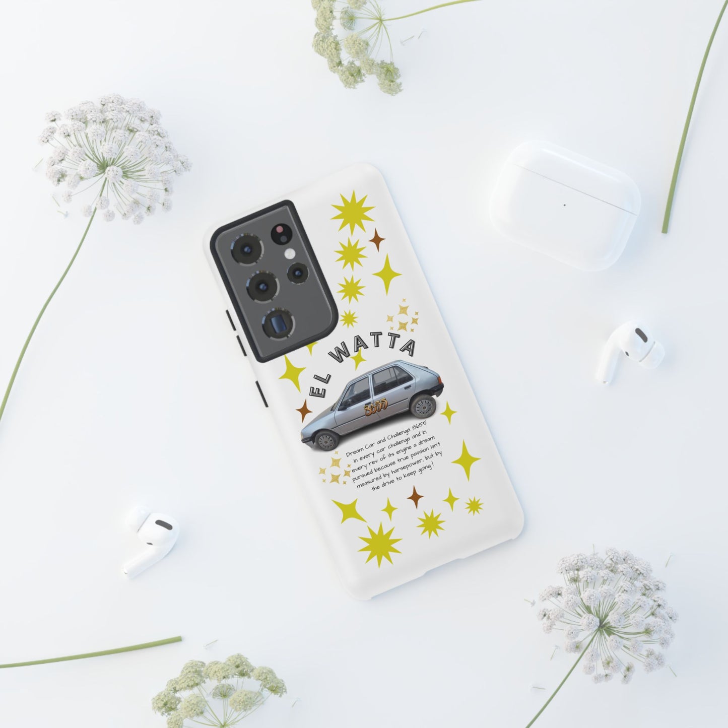 El Watta Phone Case - Retro Car Design, Tough Case, Unique Gift for Car Lovers, Funny Phone Accessory, Fun Birthday Present