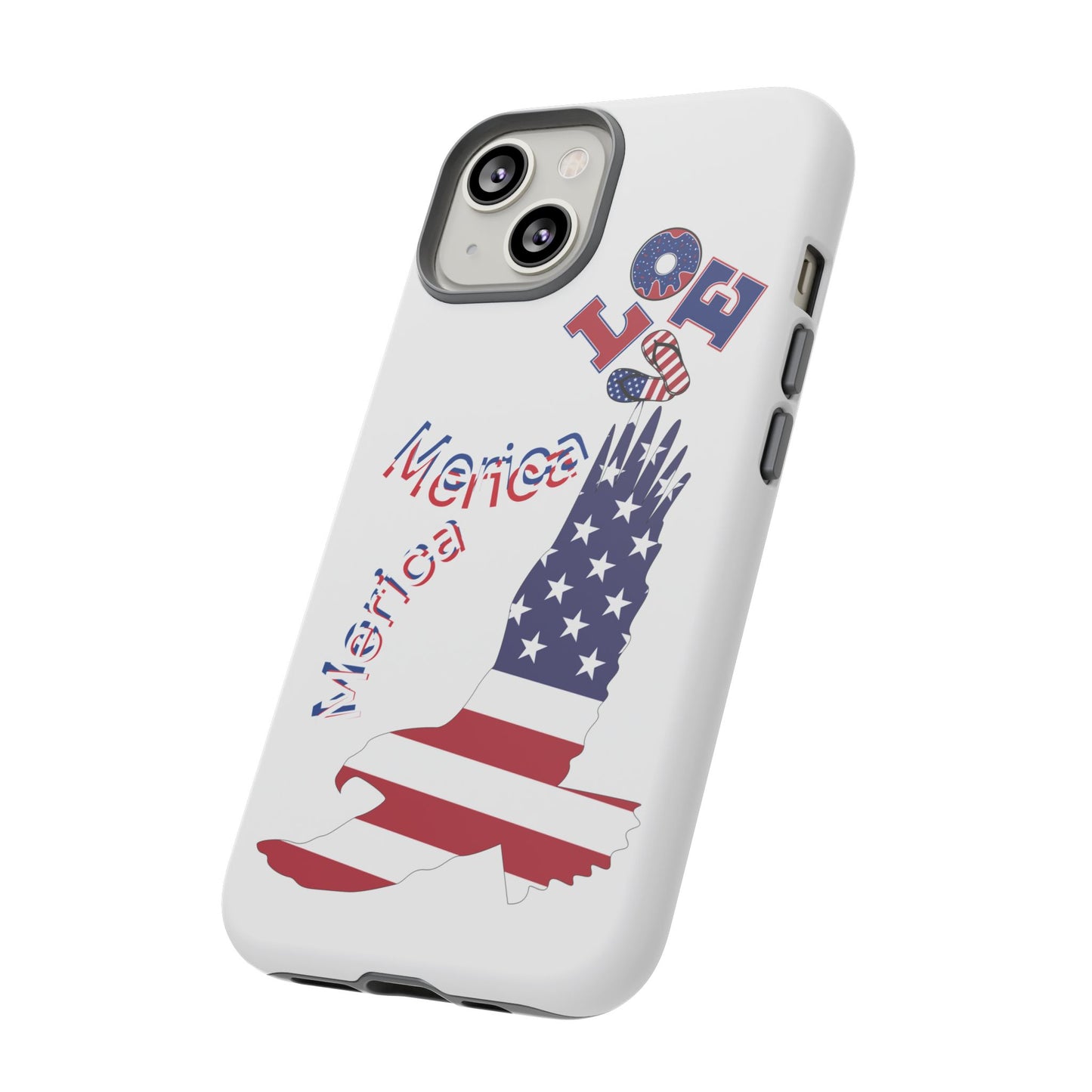 Patriotic Phone Case, Love America Design, American Flag Accessory, Perfect Gift for Veterans, Independence Day, Memorial Day