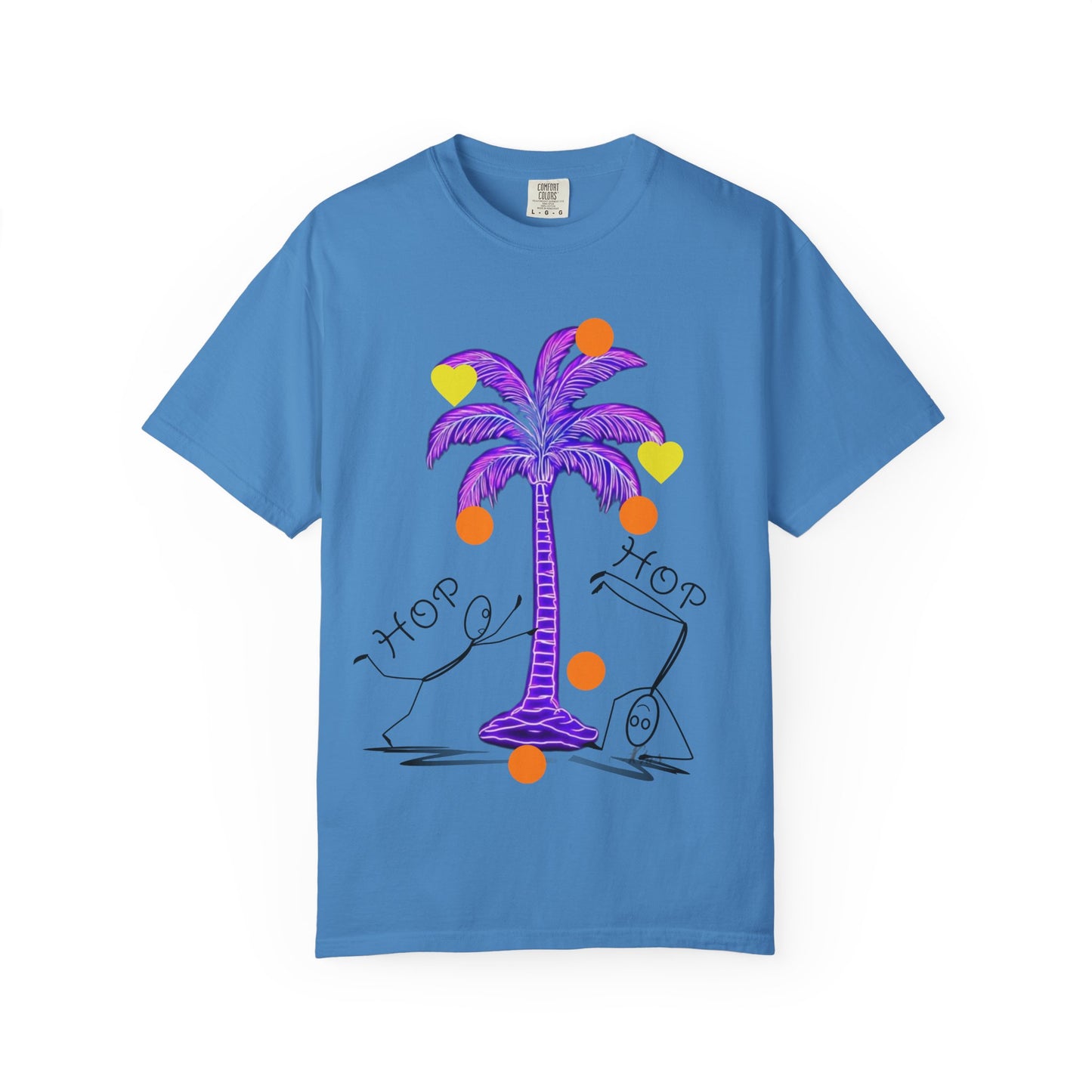 Vibrant Palm Tree Unisex T-Shirt, Casual Summer Wear, Gift for Beach Lovers, Fun Graphic Tee, Vacation Outfit, Artistic Summer Style