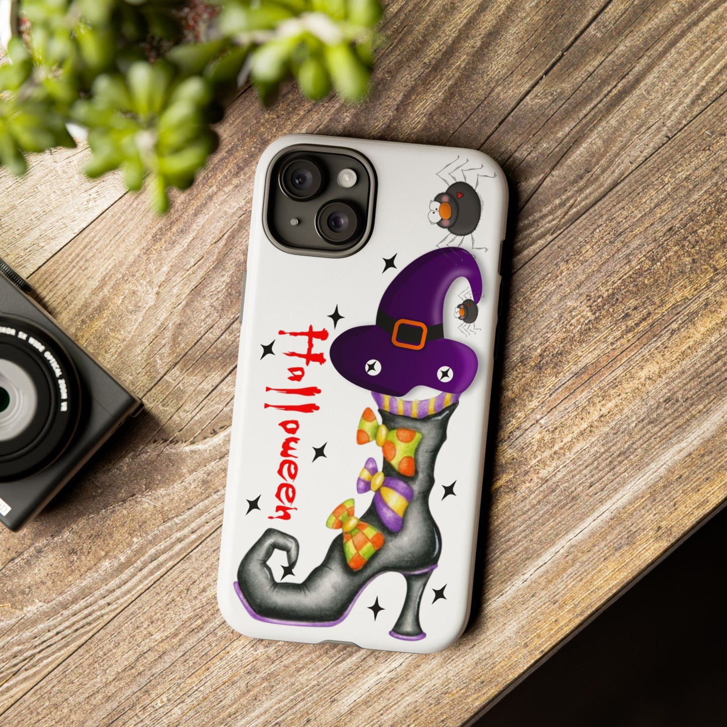 Halloween Phone Case, Tough Cases, Spooky Phone Cover, Witch Hat Design, Holiday Accessory, Fall Gift Idea