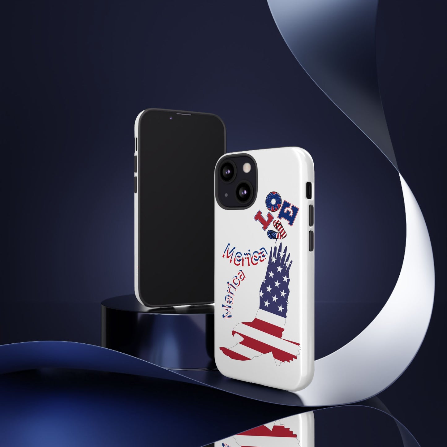 Patriotic Phone Case, Love America Design, American Flag Accessory, Perfect Gift for Veterans, Independence Day, Memorial Day