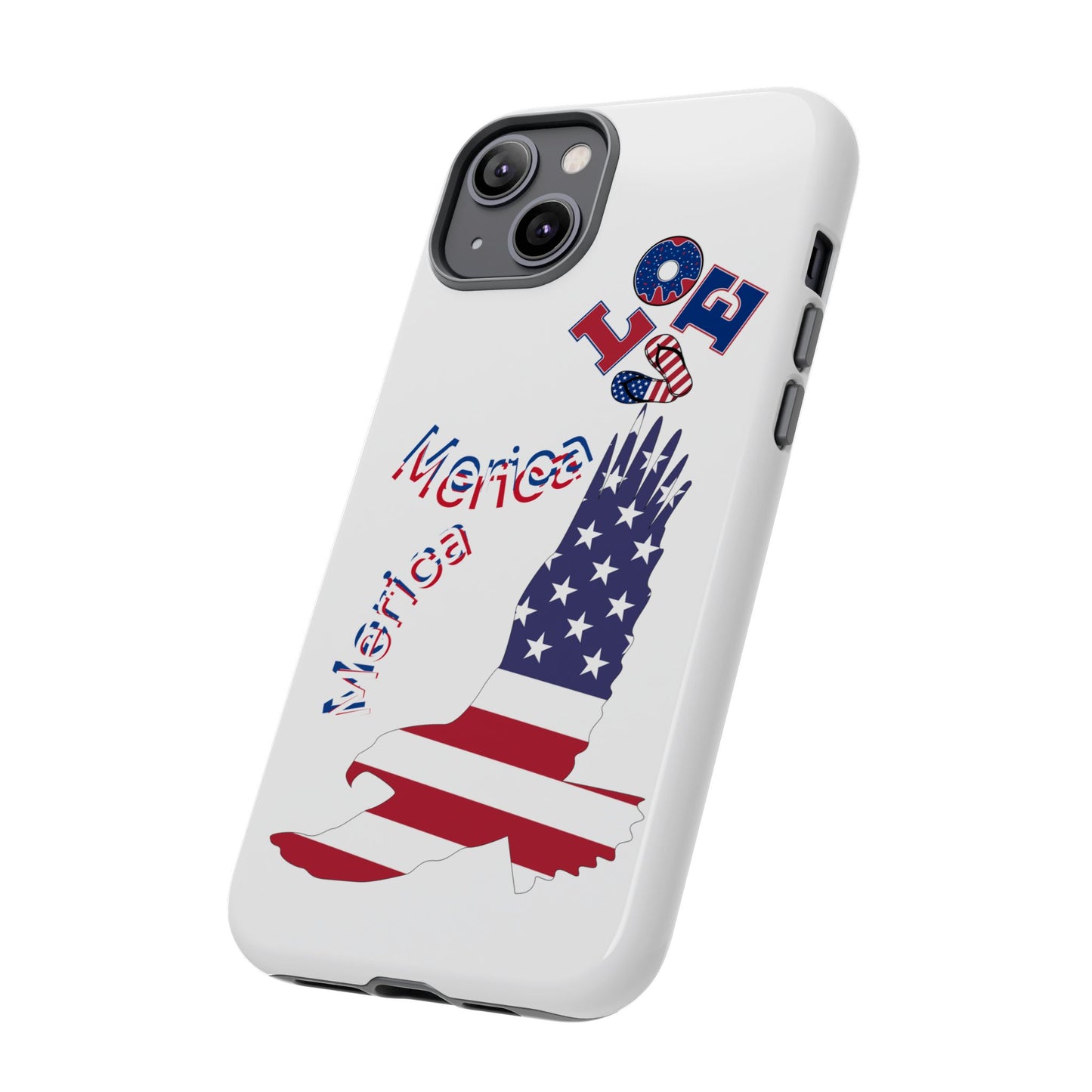 Patriotic Phone Case, Love America Design, American Flag Accessory, Perfect Gift for Veterans, Independence Day, Memorial Day