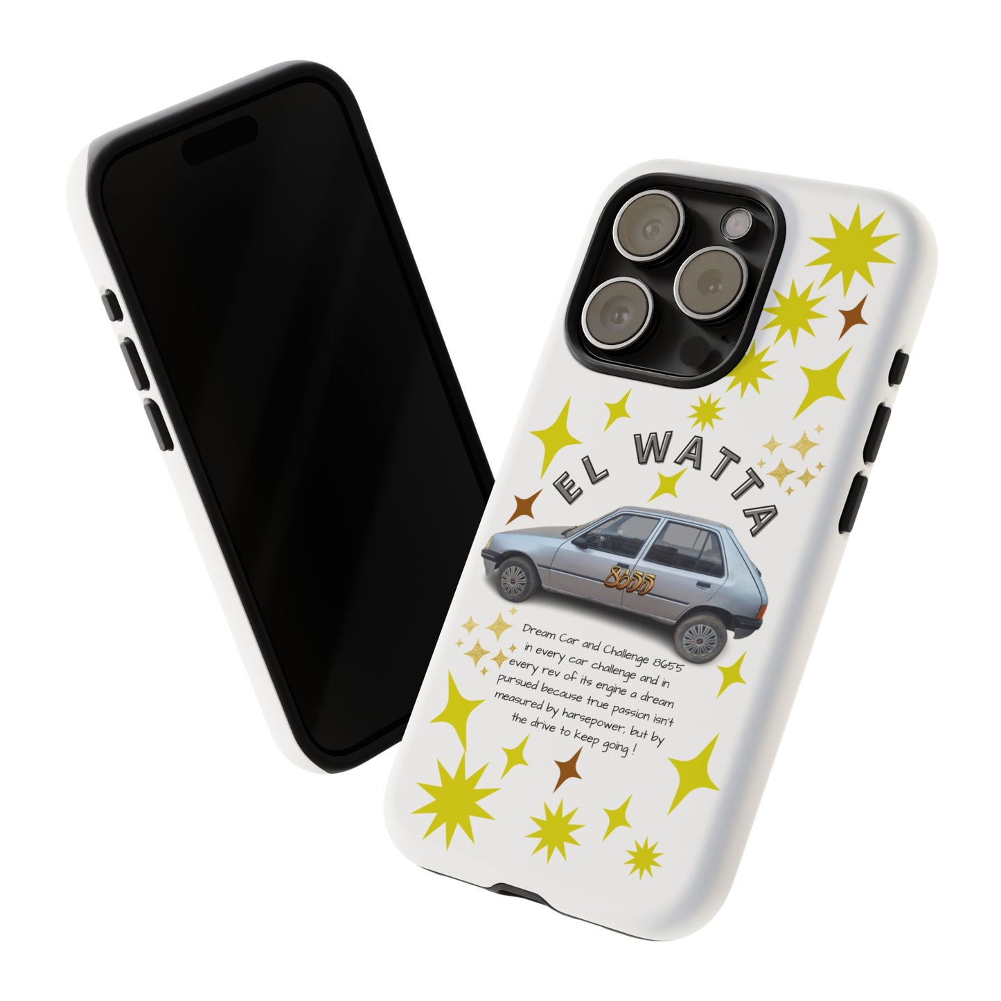 El Watta Phone Case - Retro Car Design, Tough Case, Unique Gift for Car Lovers, Funny Phone Accessory, Fun Birthday Present