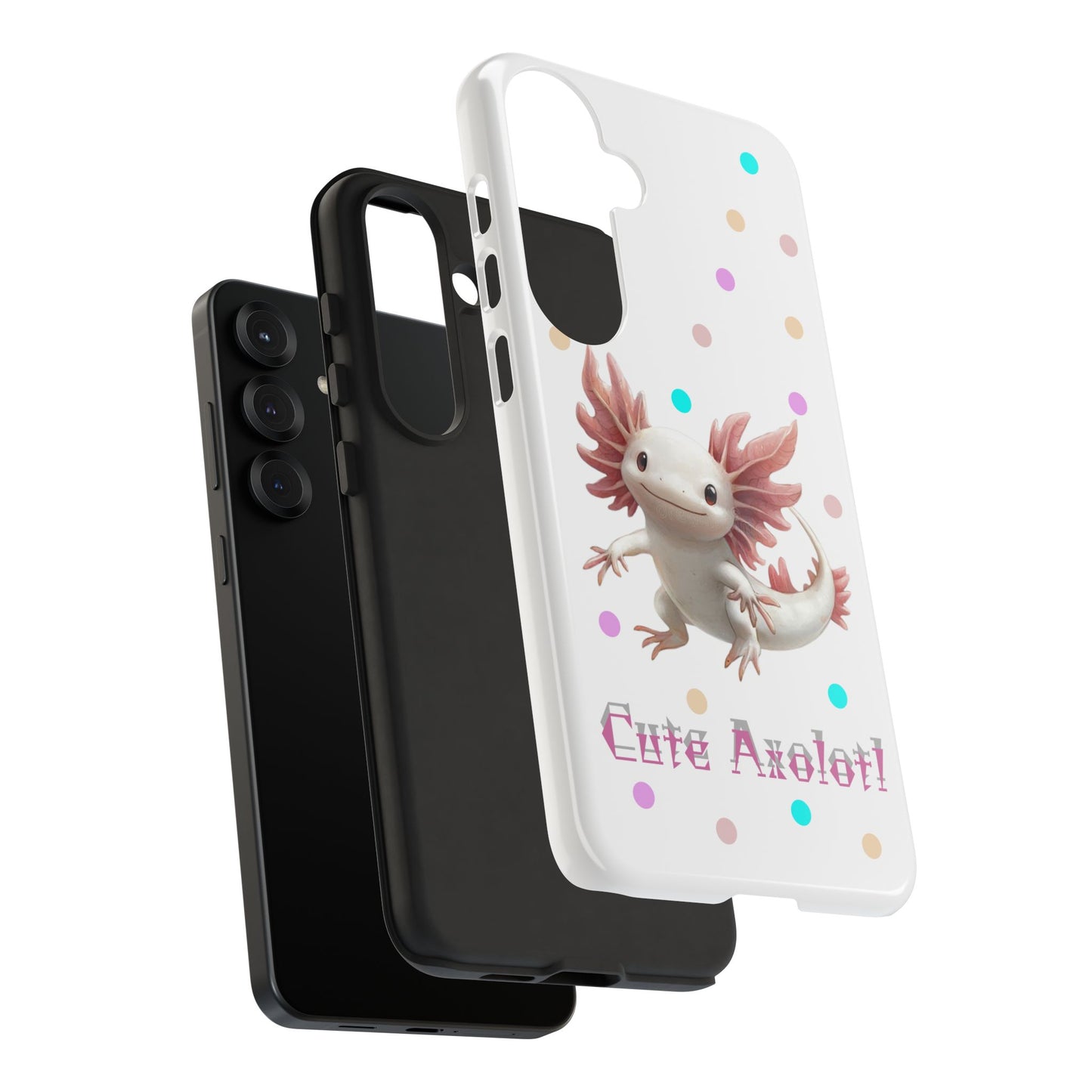 Cute Axolotl Phone Case, Kawaii Phone Cover, Gifts for Kids, Animal Lover Accessories, Cute Axolotl Design