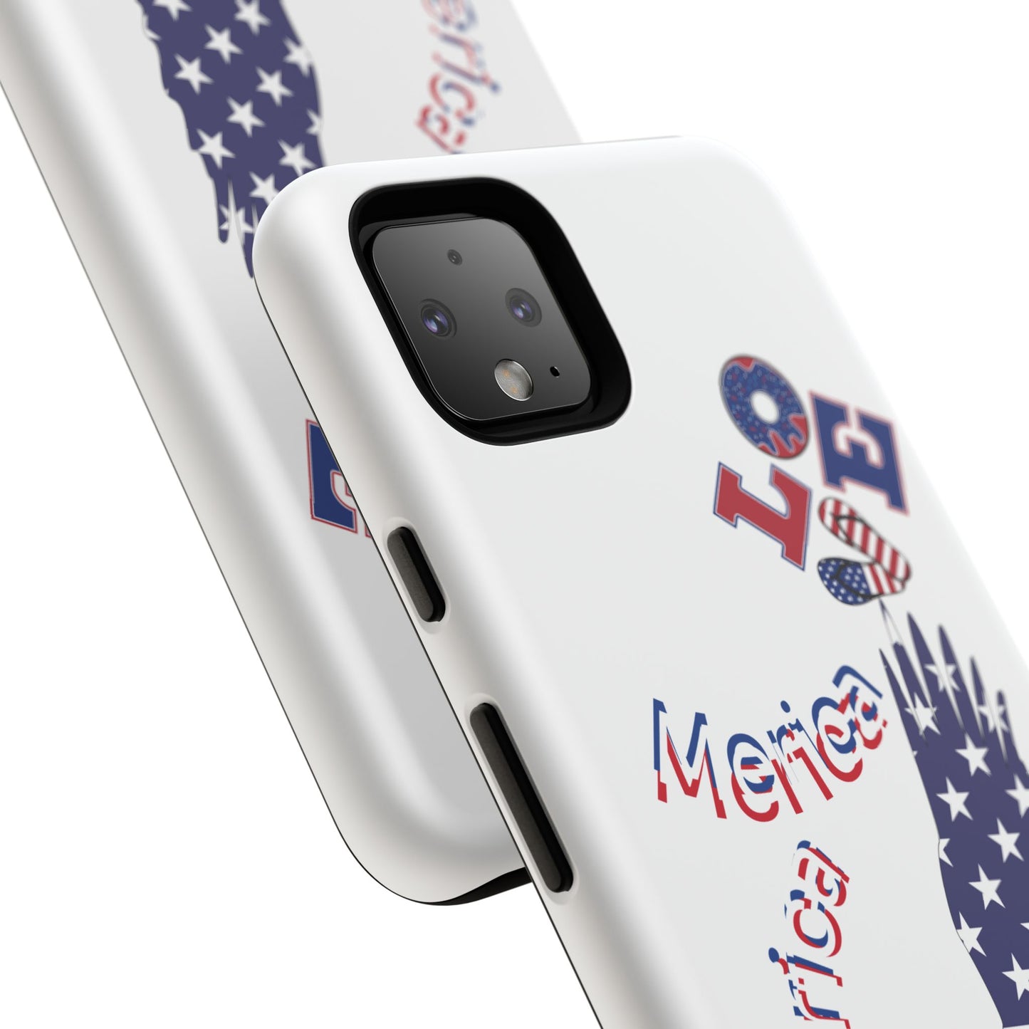 Patriotic Phone Case, Love America Design, American Flag Accessory, Perfect Gift for Veterans, Independence Day, Memorial Day