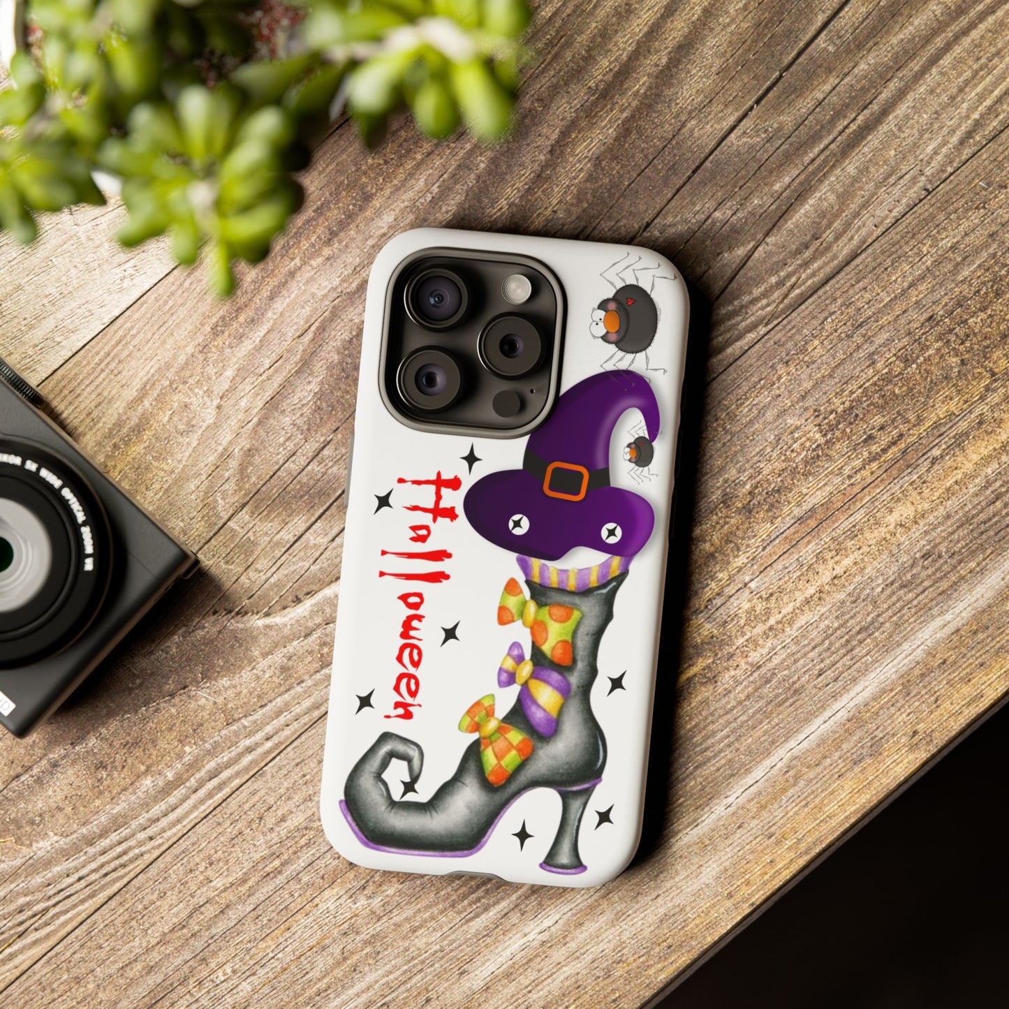 Halloween Phone Case, Tough Cases, Spooky Phone Cover, Witch Hat Design, Holiday Accessory, Fall Gift Idea