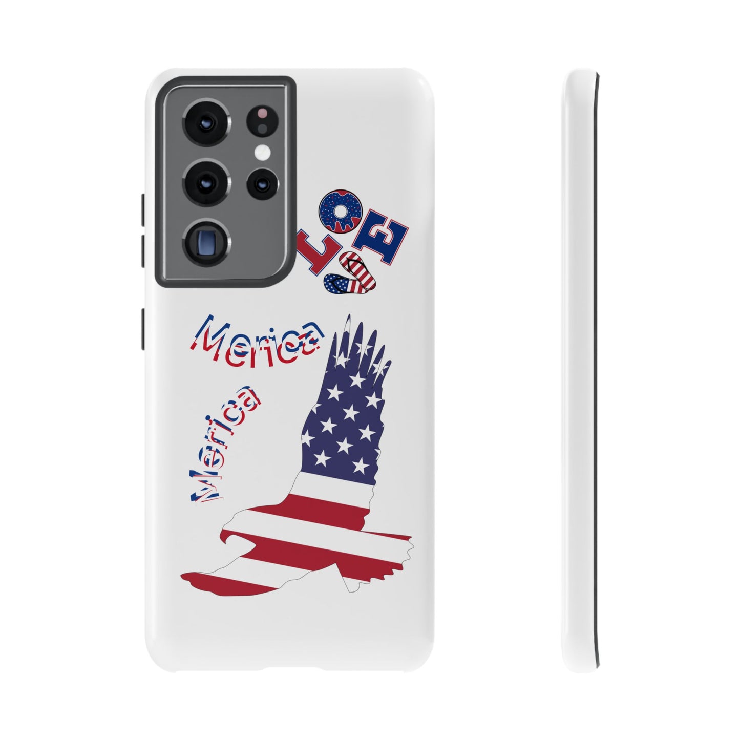 Patriotic Phone Case, Love America Design, American Flag Accessory, Perfect Gift for Veterans, Independence Day, Memorial Day
