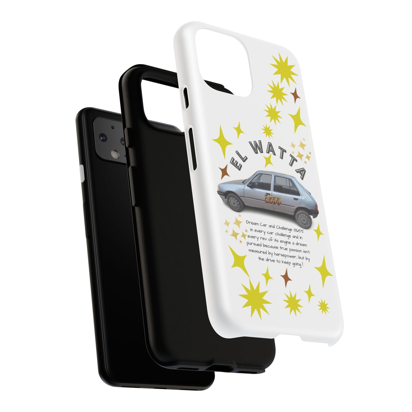 El Watta Phone Case - Retro Car Design, Tough Case, Unique Gift for Car Lovers, Funny Phone Accessory, Fun Birthday Present