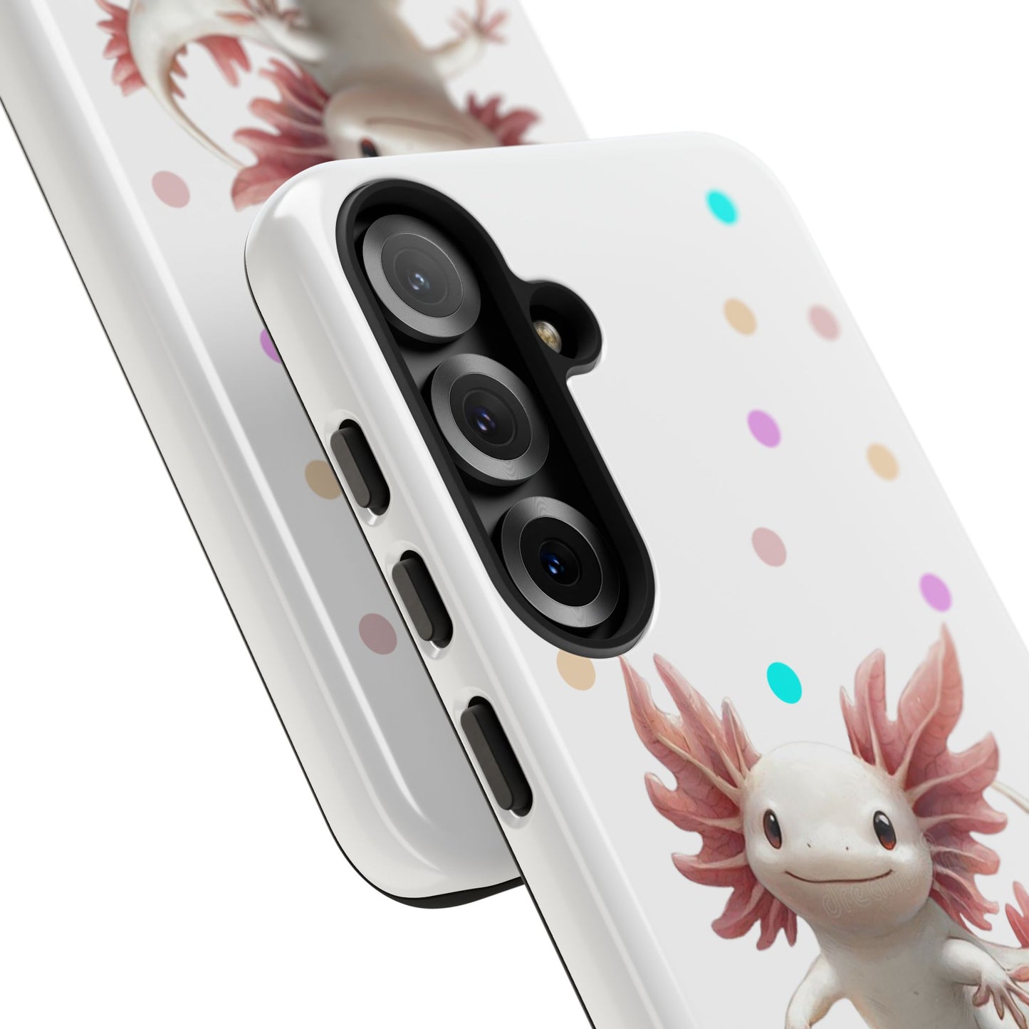 Cute Axolotl Phone Case, Kawaii Phone Cover, Gifts for Kids, Animal Lover Accessories, Cute Axolotl Design