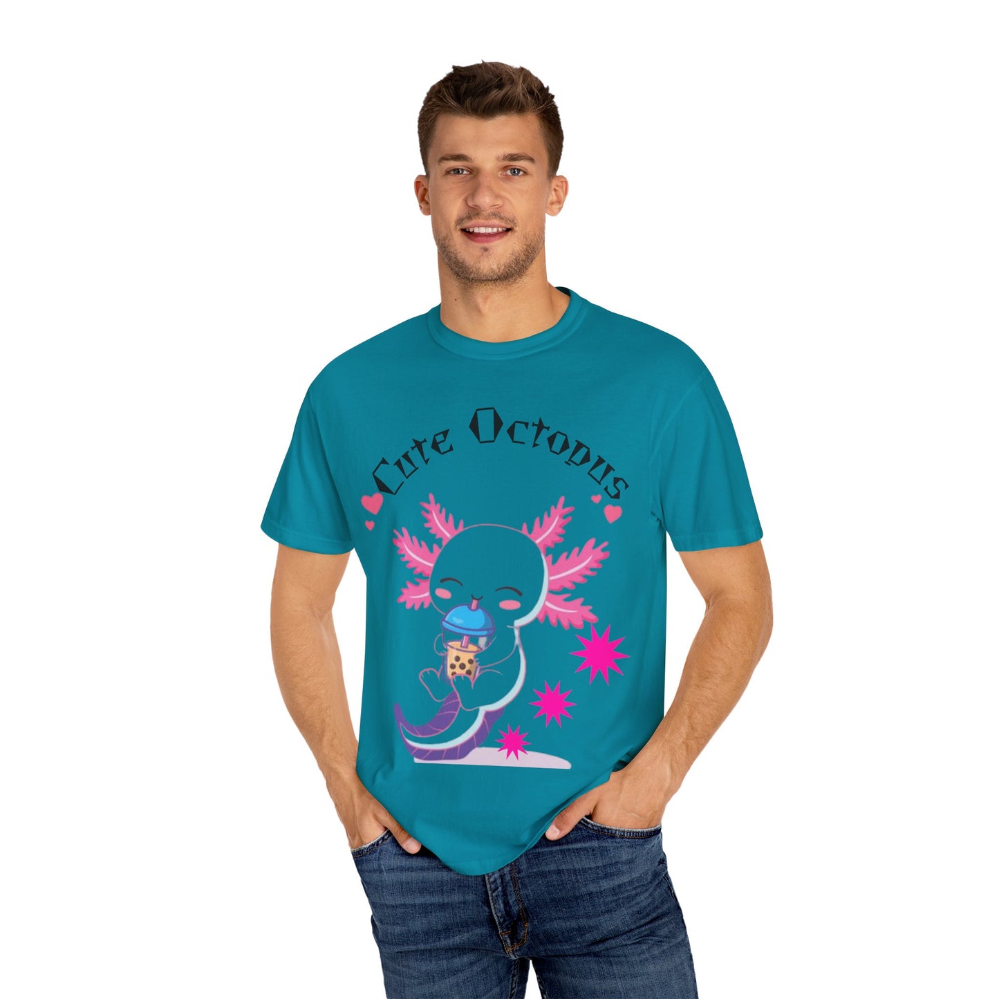 Cute Octopus Graphic T-Shirt, Unisex, Fun Gift, Casual Wear, Summer Style, Beach Vibes
