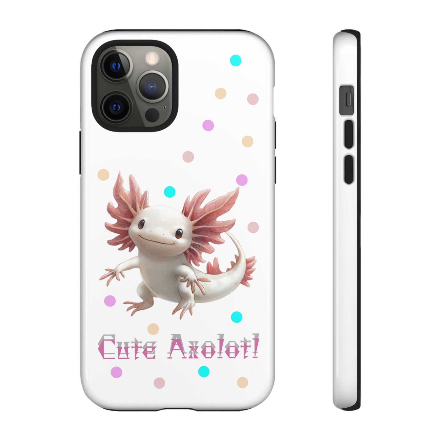 Cute Axolotl Phone Case, Kawaii Phone Cover, Gifts for Kids, Animal Lover Accessories, Cute Axolotl Design