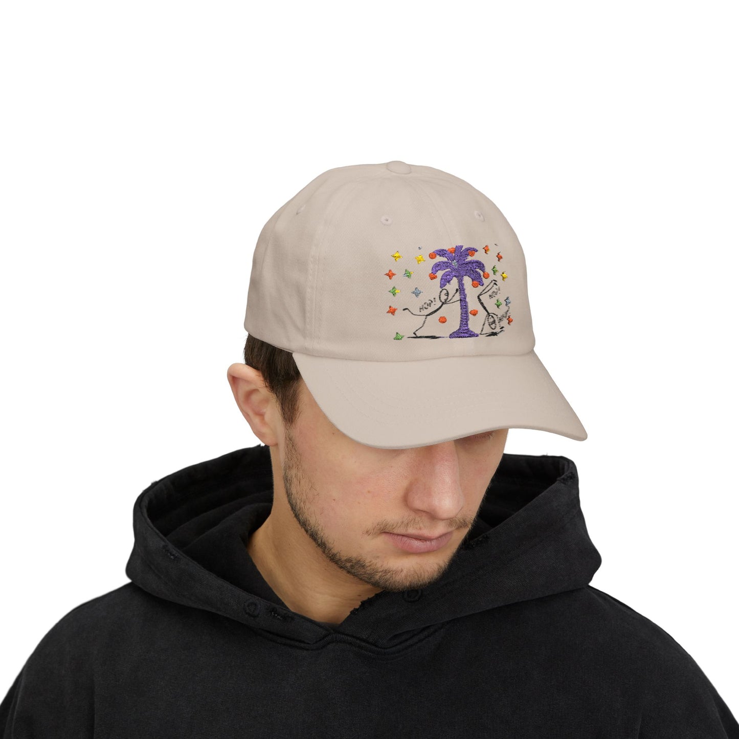 Chic Dad Cap - Fun Palm Tree Design, Summer Style, Gift for Fathers Day, Casual Wear, Fashionable Accessory