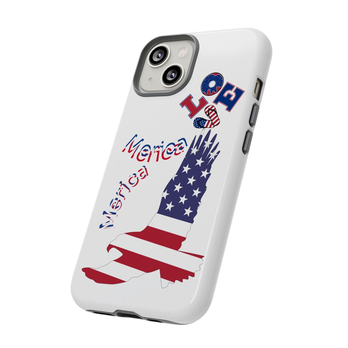 Patriotic Phone Case, Love America Design, American Flag Accessory, Perfect Gift for Veterans, Independence Day, Memorial Day