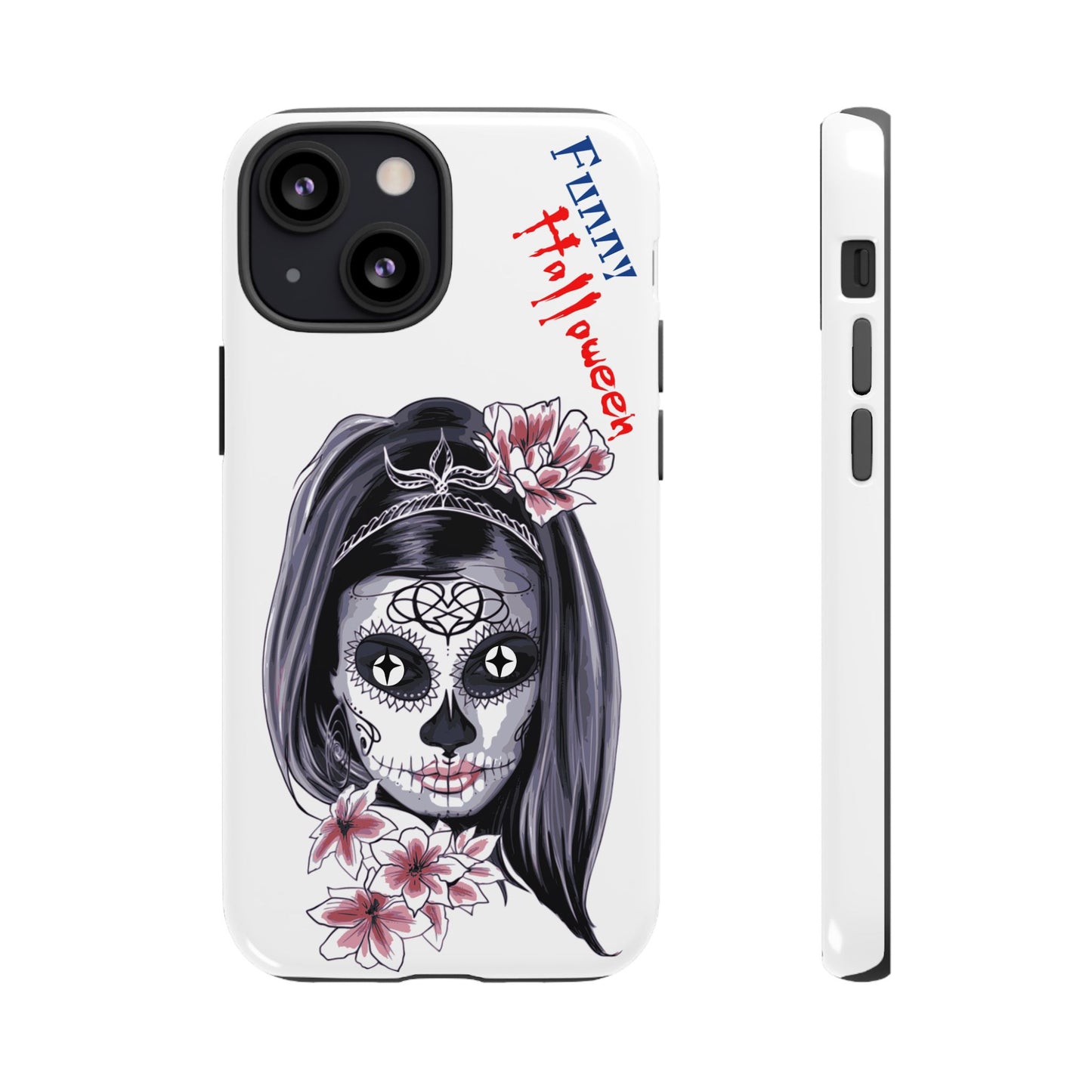 Halloween Phone Case, Funny Skull Design, Tough Cases, Unique Gifts, Spooky Decor, Holiday Essentials, Halloween Decor