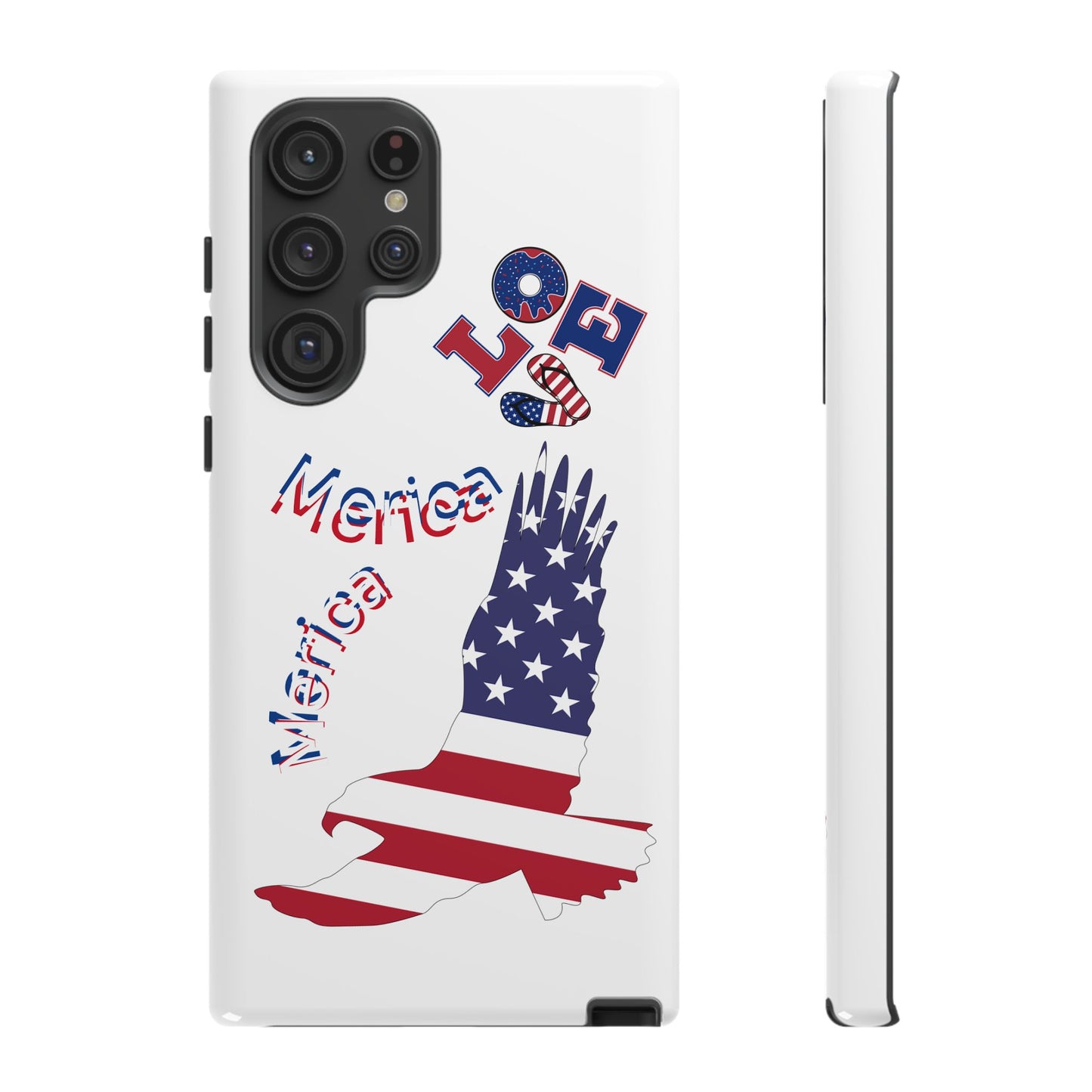 Patriotic Phone Case, Love America Design, American Flag Accessory, Perfect Gift for Veterans, Independence Day, Memorial Day