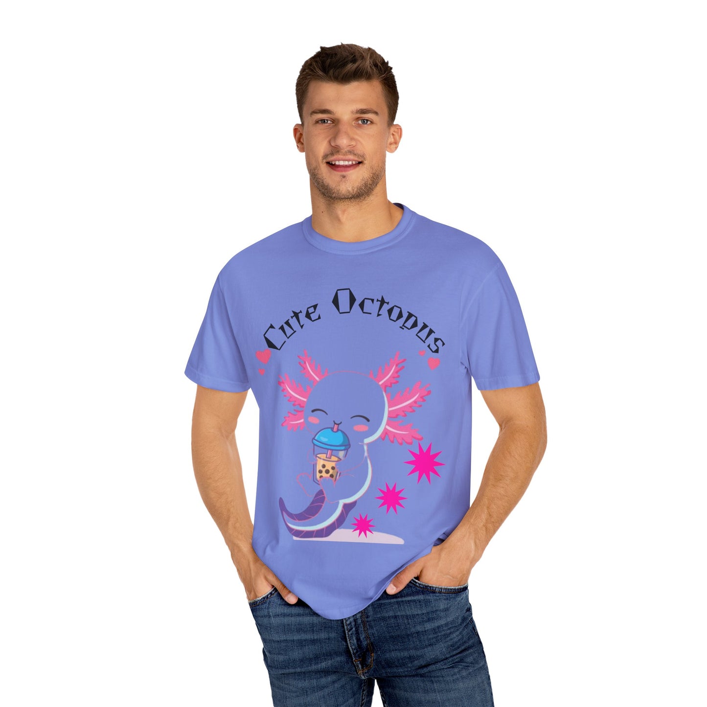 Cute Octopus Graphic T-Shirt, Unisex, Fun Gift, Casual Wear, Summer Style, Beach Vibes