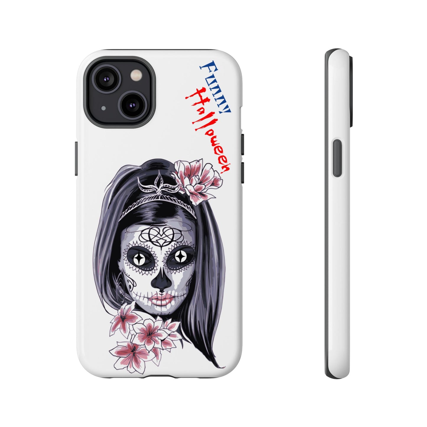 Halloween Phone Case, Funny Skull Design, Tough Cases, Unique Gifts, Spooky Decor, Holiday Essentials, Halloween Decor
