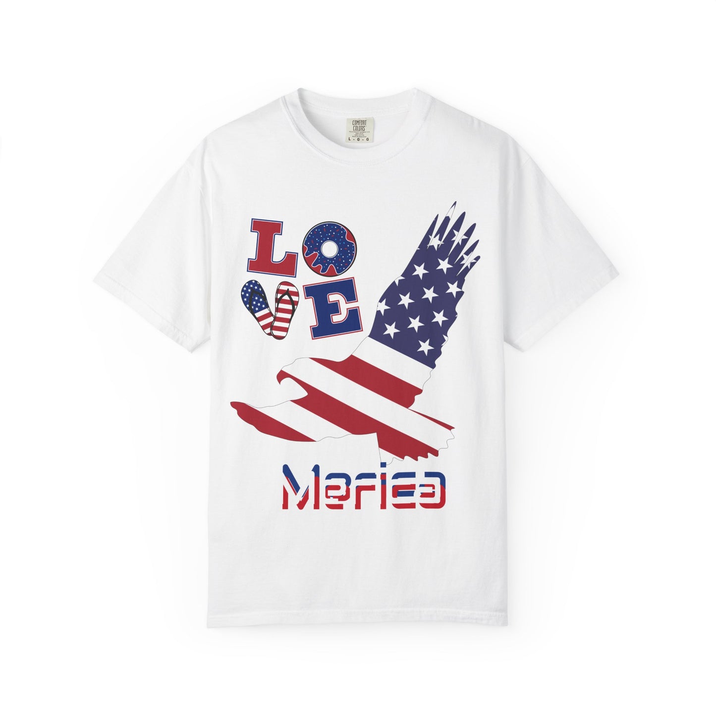 Patriotic Graphic T-Shirt, Love Merica Tee, July 4th Apparel, Unisex Independence Day Shirt, USA Pride Gift, Casual Summer Top