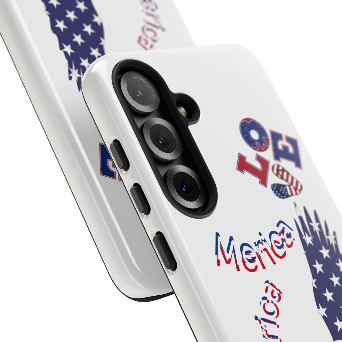 Patriotic Phone Case, Love America Design, American Flag Accessory, Perfect Gift for Veterans, Independence Day, Memorial Day
