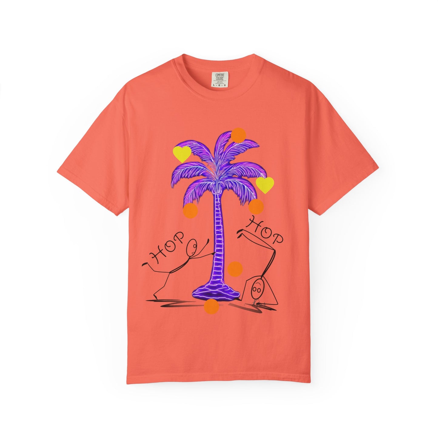 Vibrant Palm Tree Unisex T-Shirt, Casual Summer Wear, Gift for Beach Lovers, Fun Graphic Tee, Vacation Outfit, Artistic Summer Style