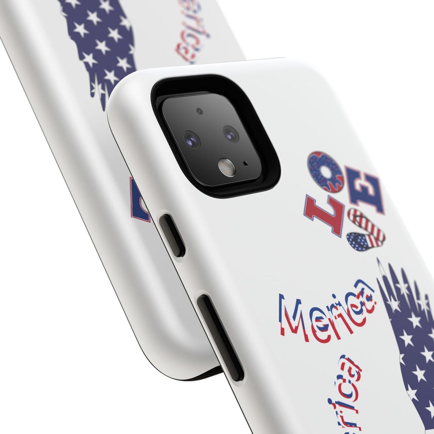 Patriotic Phone Case, Love America Design, American Flag Accessory, Perfect Gift for Veterans, Independence Day, Memorial Day
