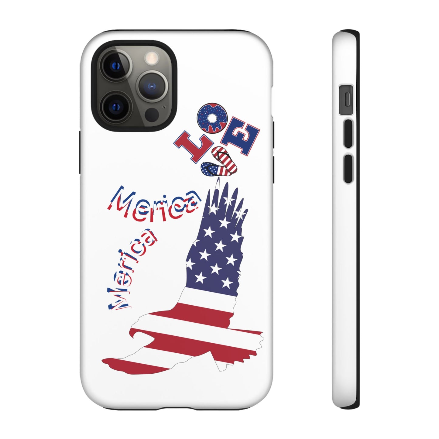 Patriotic Phone Case, Love America Design, American Flag Accessory, Perfect Gift for Veterans, Independence Day, Memorial Day
