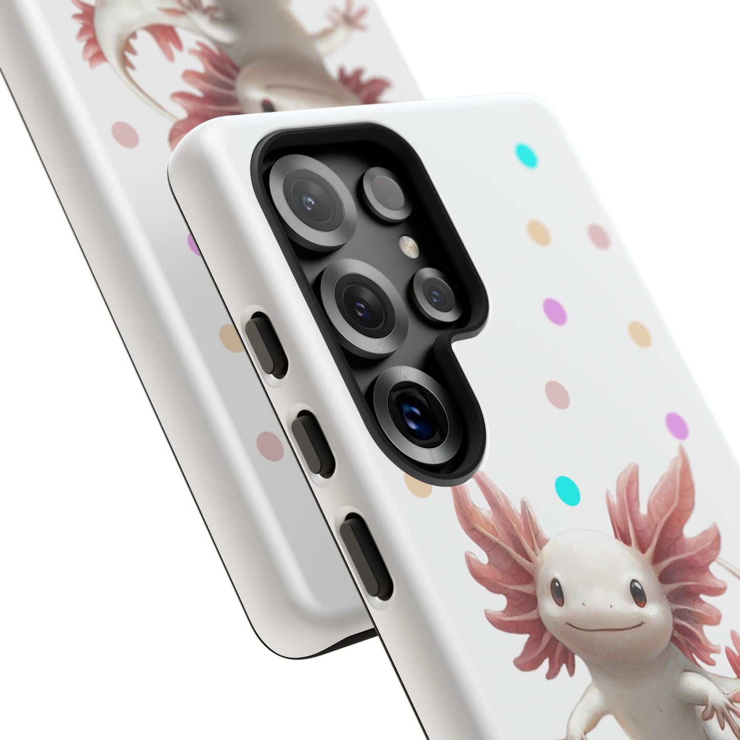 Cute Axolotl Phone Case, Kawaii Phone Cover, Gifts for Kids, Animal Lover Accessories, Cute Axolotl Design