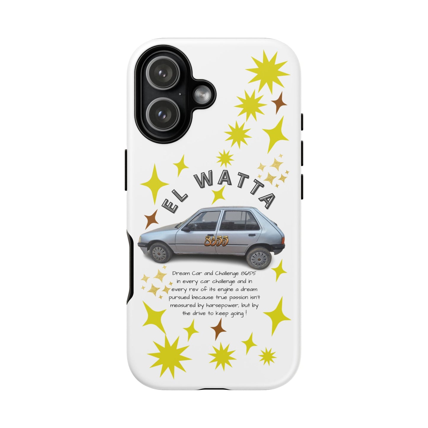 El Watta Phone Case - Retro Car Design, Tough Case, Unique Gift for Car Lovers, Funny Phone Accessory, Fun Birthday Present