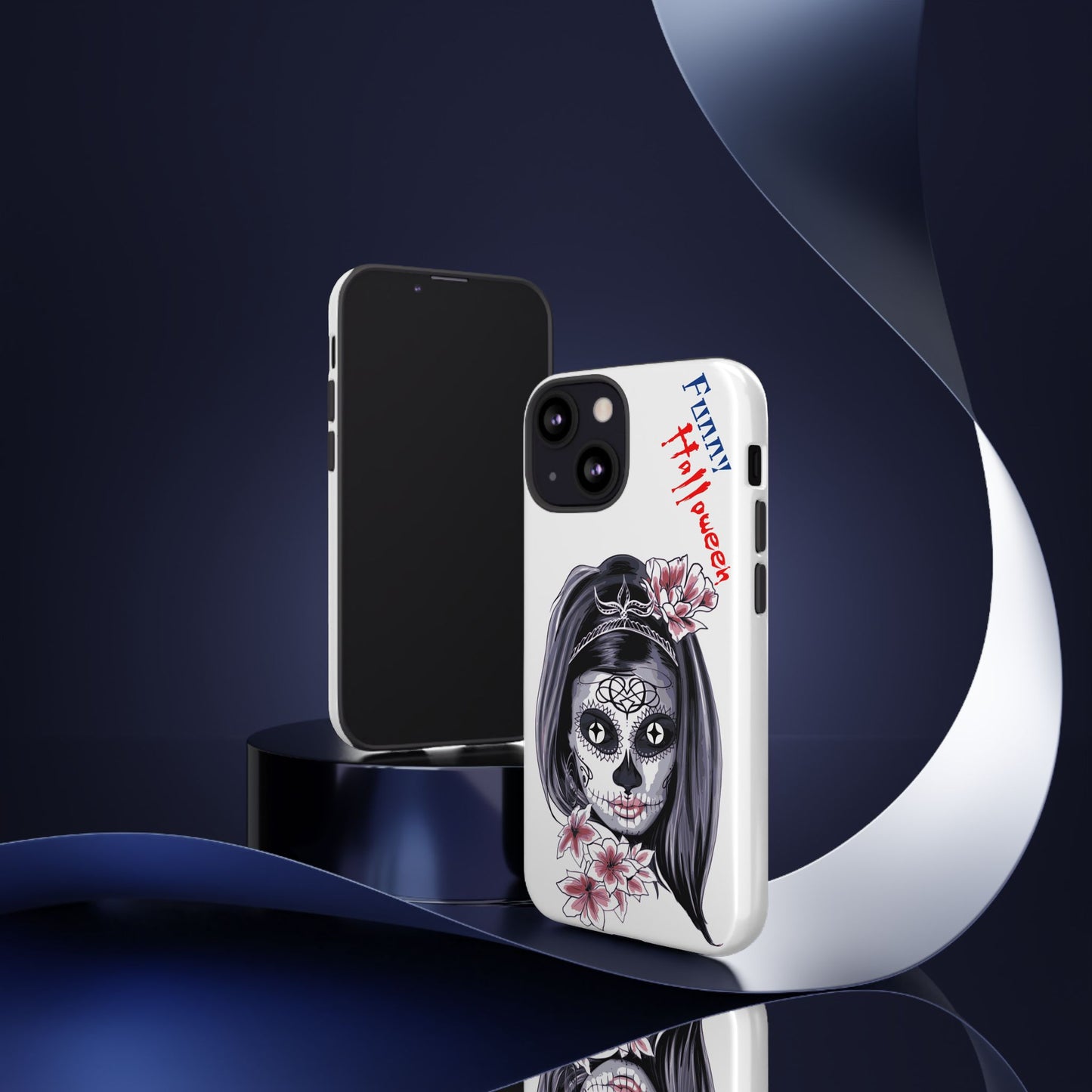 Halloween Phone Case, Funny Skull Design, Tough Cases, Unique Gifts, Spooky Decor, Holiday Essentials, Halloween Decor