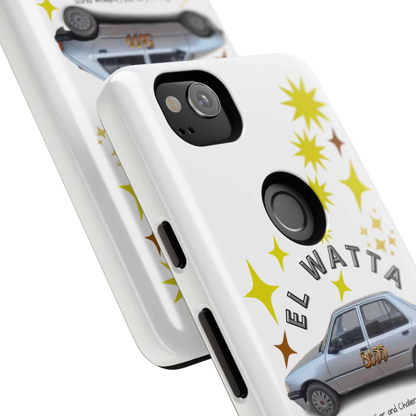 El Watta Phone Case - Retro Car Design, Tough Case, Unique Gift for Car Lovers, Funny Phone Accessory, Fun Birthday Present
