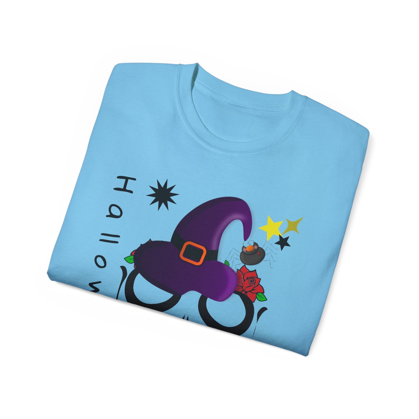 Skull & Rose Halloween T-Shirt – Spooky Friday October 31, 2025 Tee | USA Gothic Horror Style Rose Graphic Tee, Floral Skull T-Shirt, Gift for Halloween, Festival Apparel