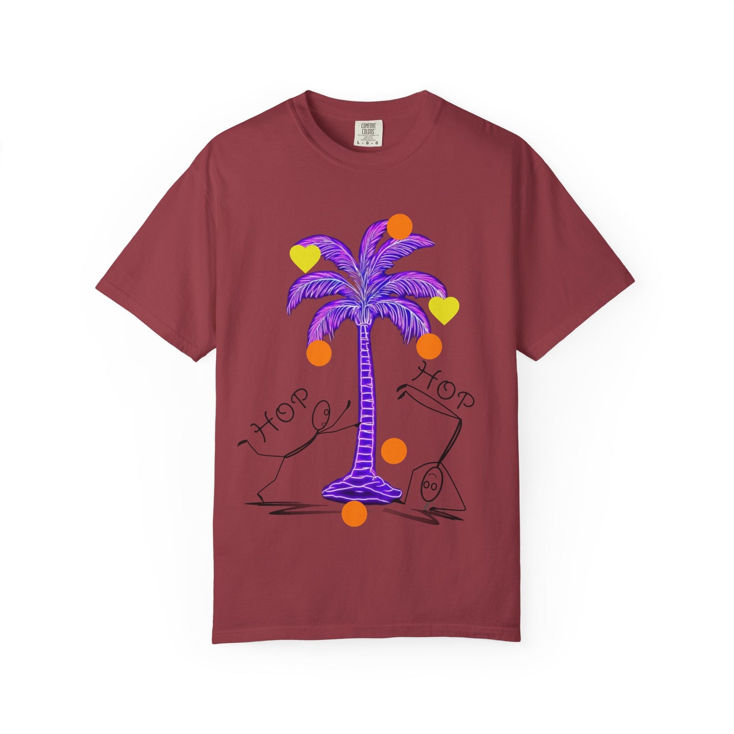 Vibrant Palm Tree Unisex T-Shirt, Casual Summer Wear, Gift for Beach Lovers, Fun Graphic Tee, Vacation Outfit, Artistic Summer Style