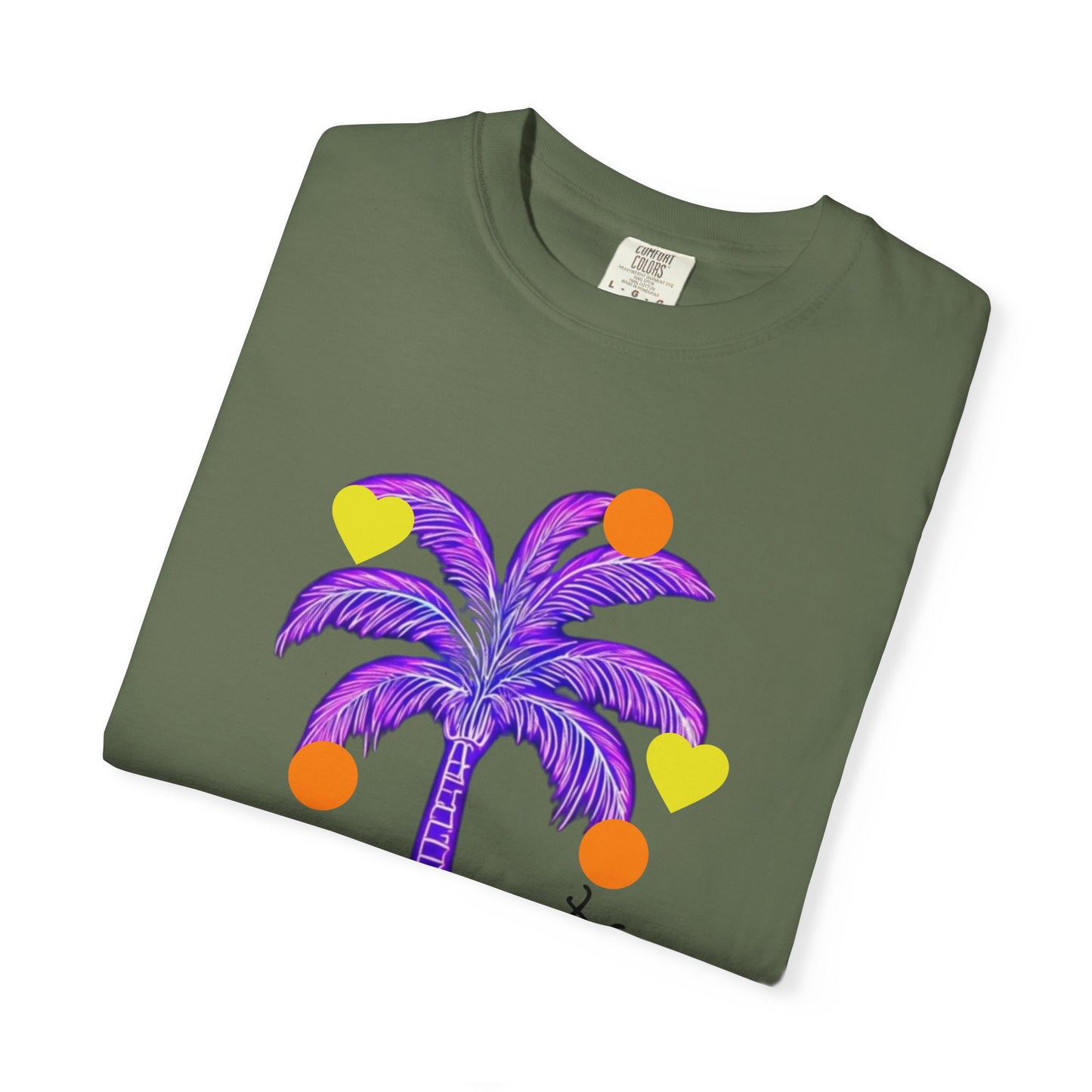Vibrant Palm Tree Unisex T-Shirt, Casual Summer Wear, Gift for Beach Lovers, Fun Graphic Tee, Vacation Outfit, Artistic Summer Style