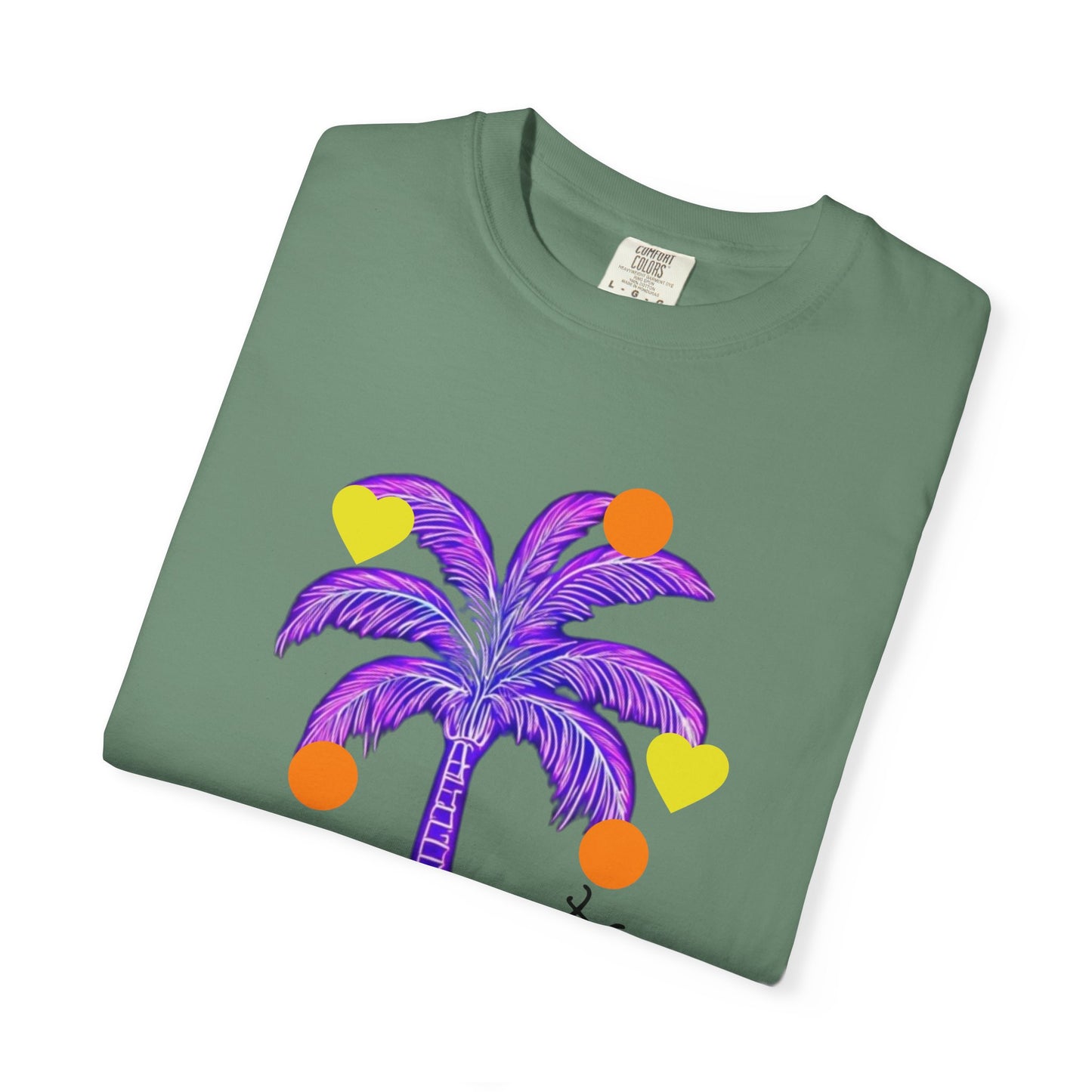 Vibrant Palm Tree Unisex T-Shirt, Casual Summer Wear, Gift for Beach Lovers, Fun Graphic Tee, Vacation Outfit, Artistic Summer Style