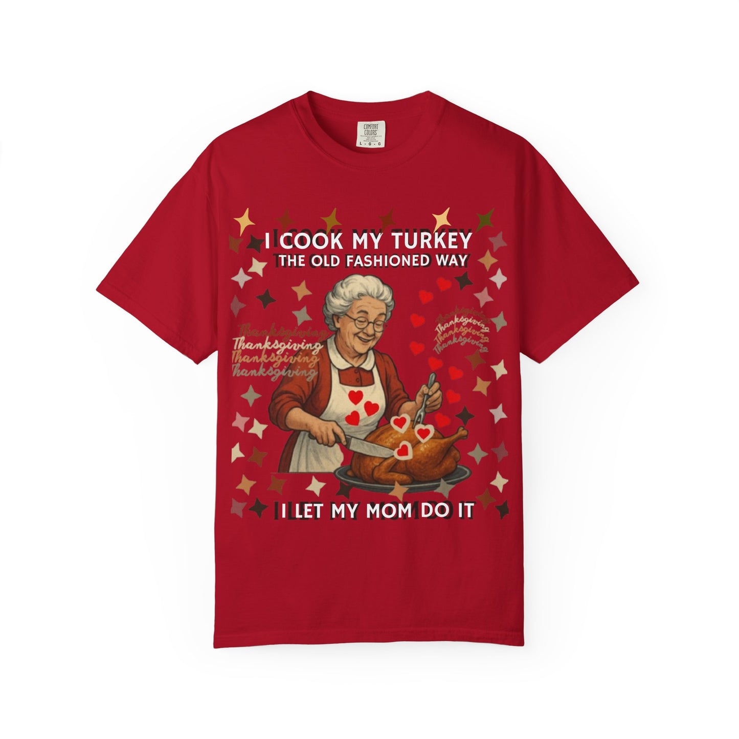 Funny Thanksgiving Shirt, Retro Holiday Humor Tee, Family Dinner Joke, Unisex Garment-Dyed Tee, Funny Turkey Shirt, Holiday Apparel, Family Gatherings, Autumn Humor