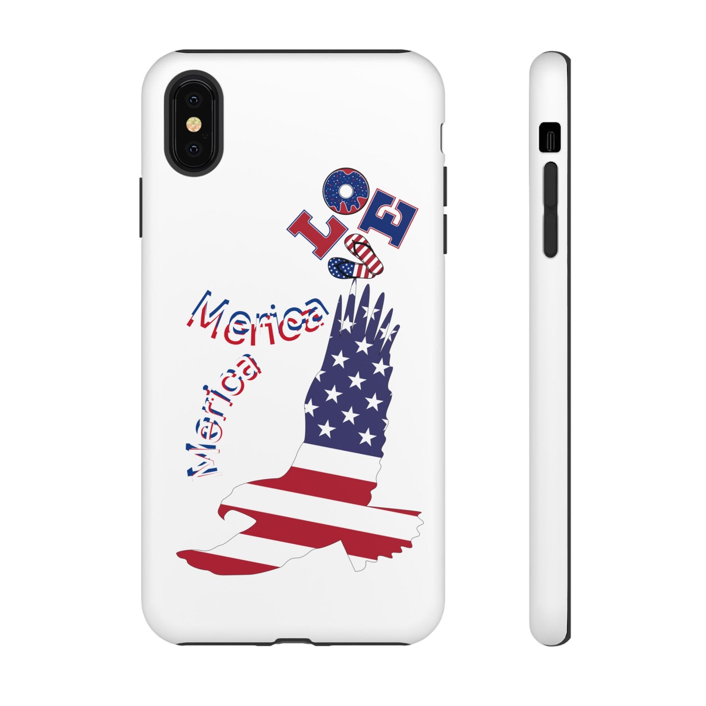 Patriotic Phone Case, Love America Design, American Flag Accessory, Perfect Gift for Veterans, Independence Day, Memorial Day